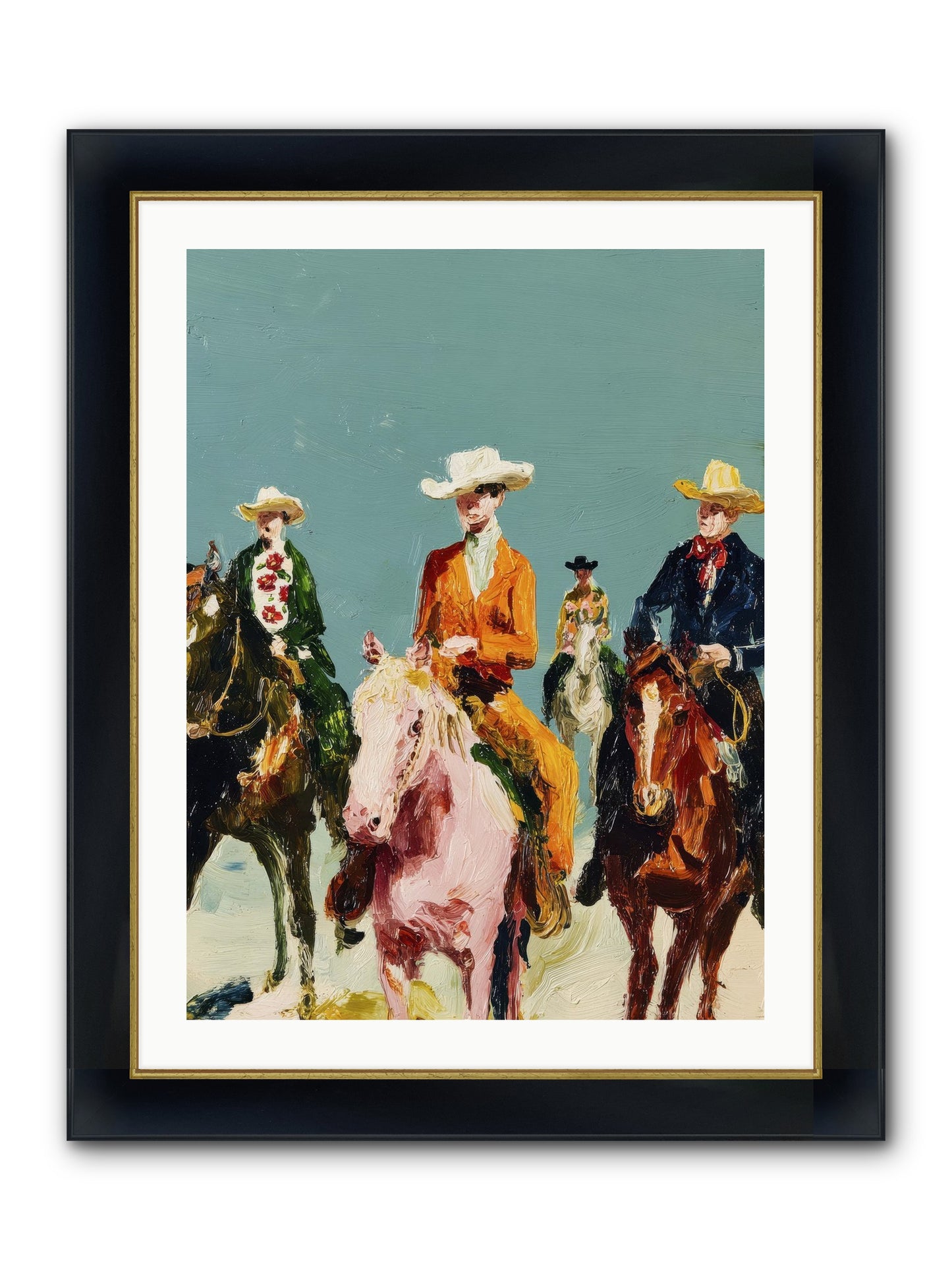 The Rhythm We Don't Name Framed Print - Wide Black w/Gold 24x32