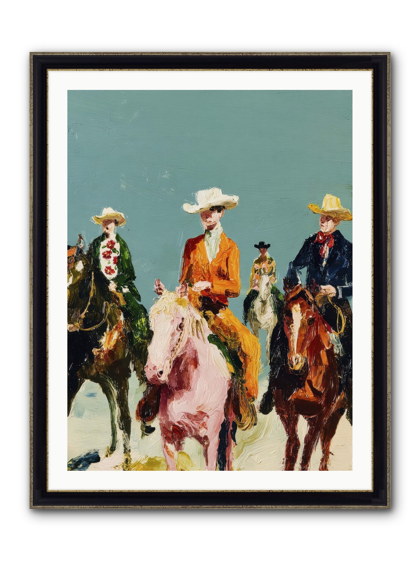 The Rhythm We Don't Name Framed Print - Black & Gold 30x40
