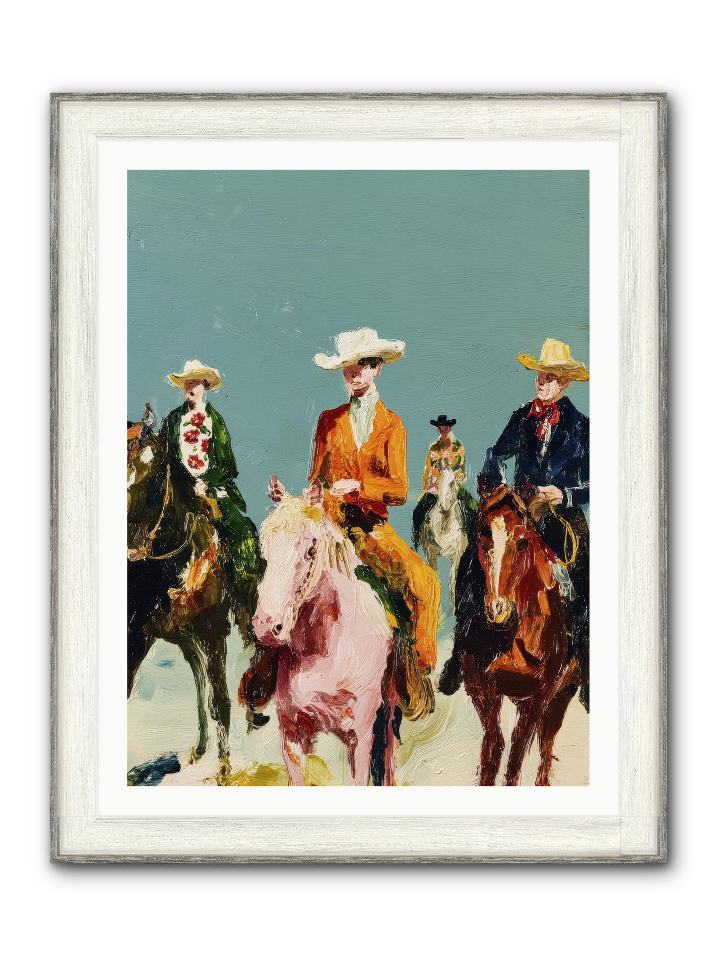 The Rhythm We Don't Name Framed Print - Driftwood White 30x40