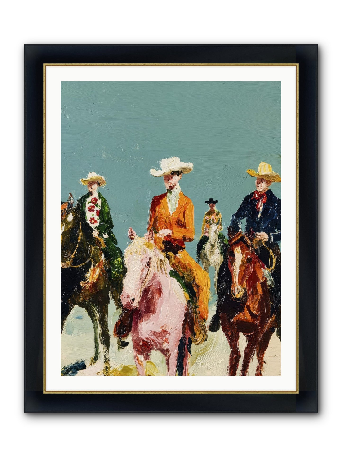 The Rhythm We Don't Name Framed Print - Wide Black w/Gold 30x40