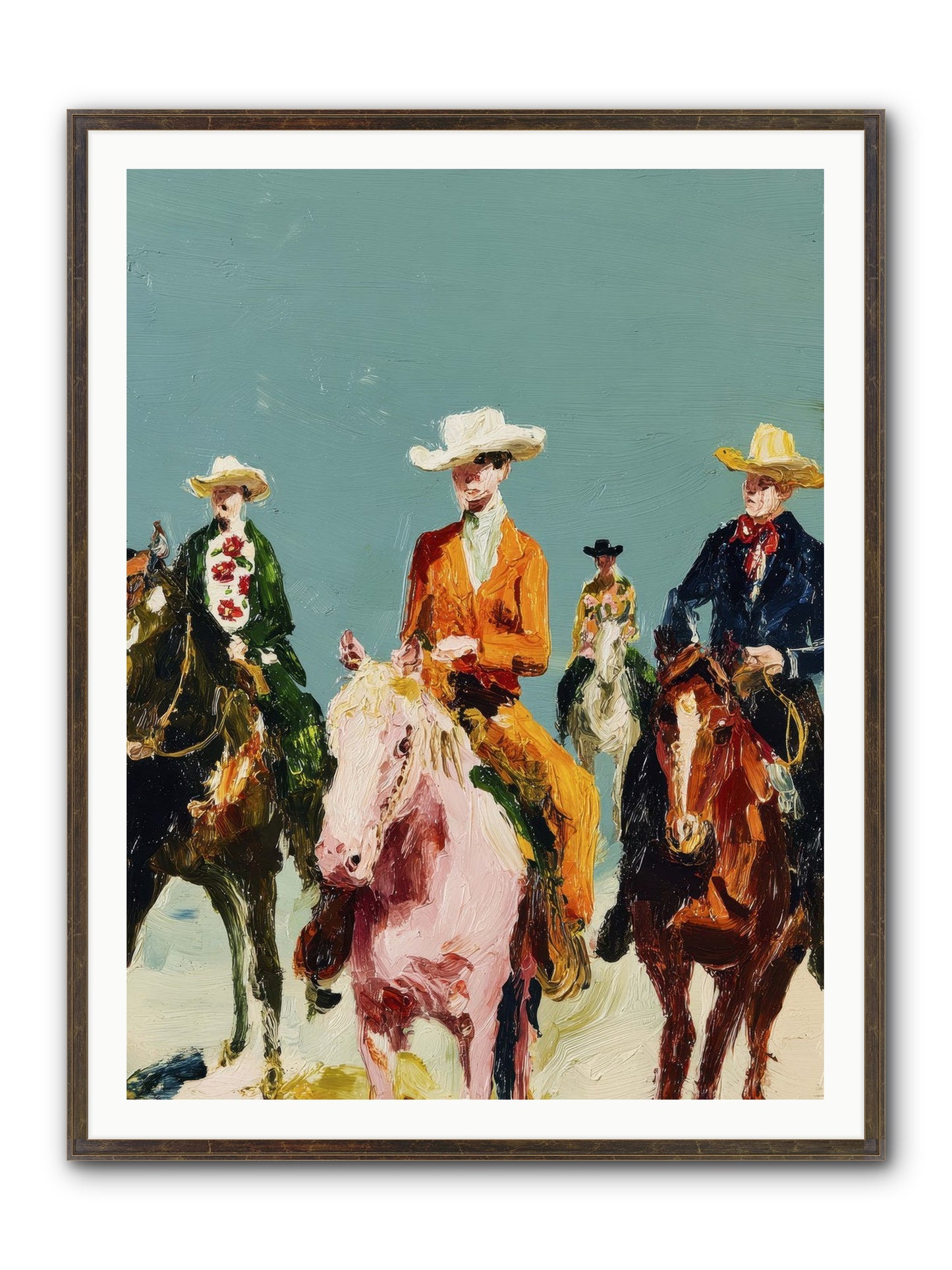 The Rhythm We Don't Name Framed Print - Slimwoods Black/Gold 36x48