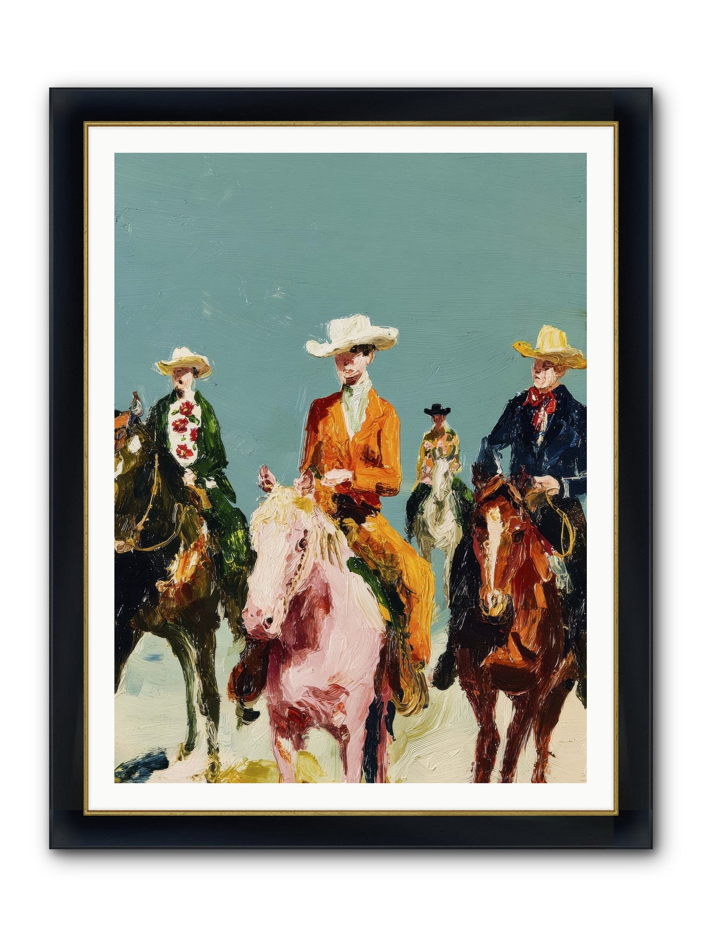 The Rhythm We Don't Name Framed Print - Wide Black w/Gold 36x48