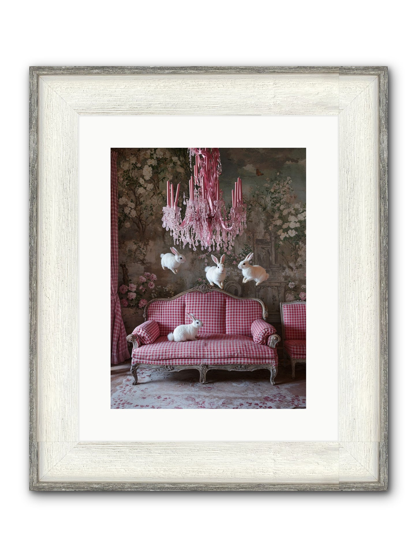 The Rose Rebellion Framed Print - Driftwood White 12x16