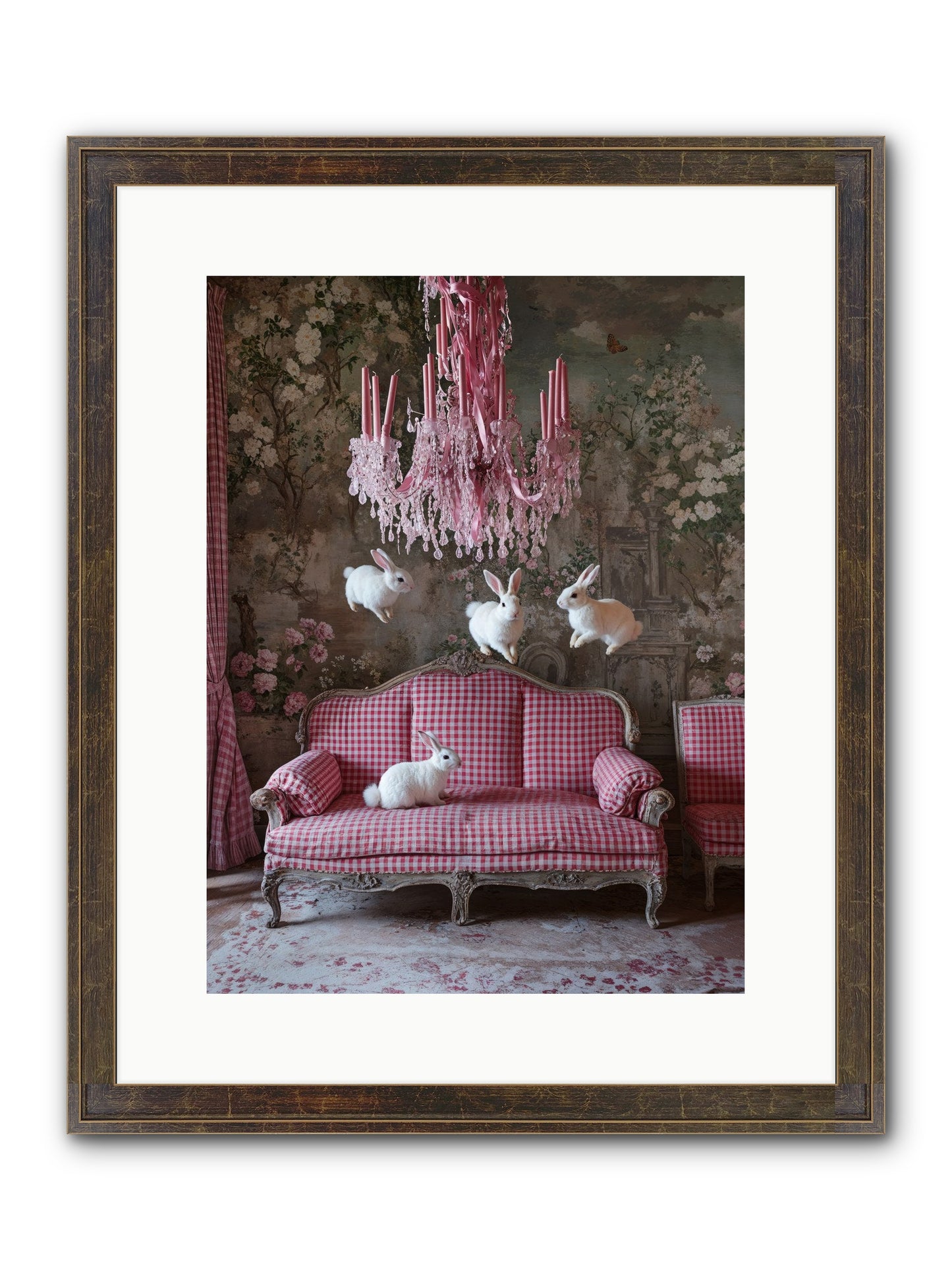 The Rose Rebellion Framed Print - Slimwoods Black/Gold 12x16