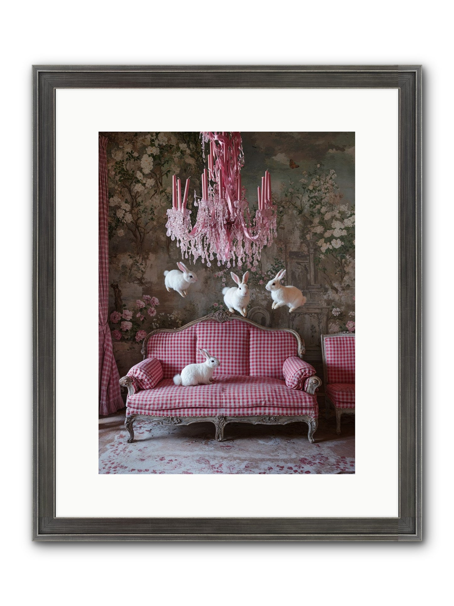 The Rose Rebellion Framed Print - Slimwoods Black/Silver 12x16