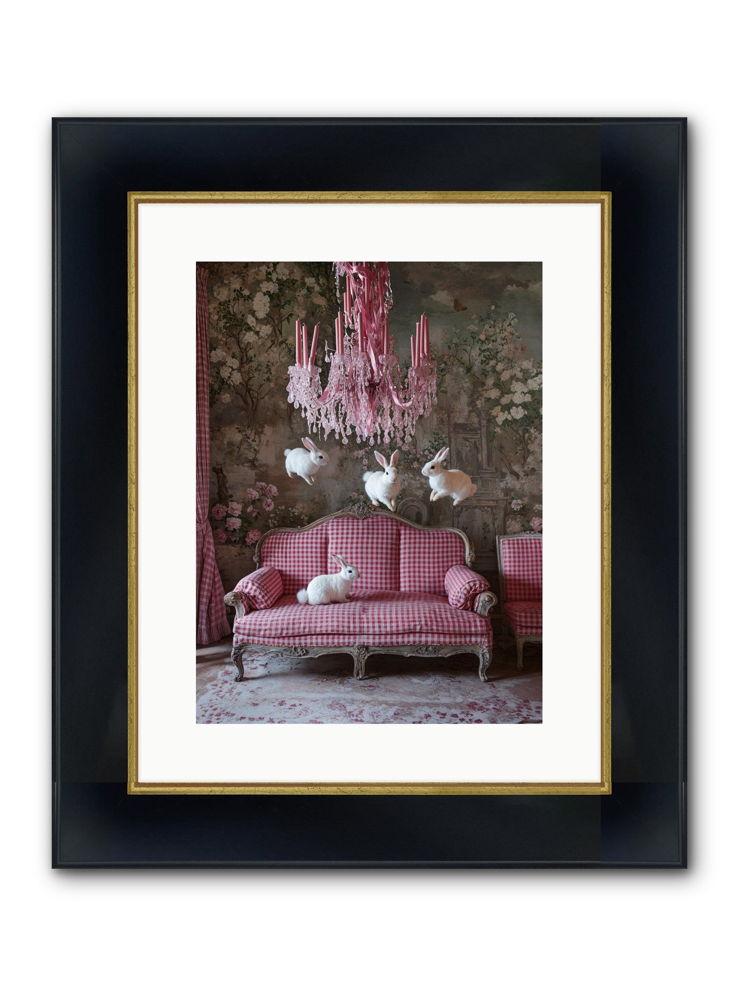 The Rose Rebellion Framed Print - Wide Black w/Gold 12x16