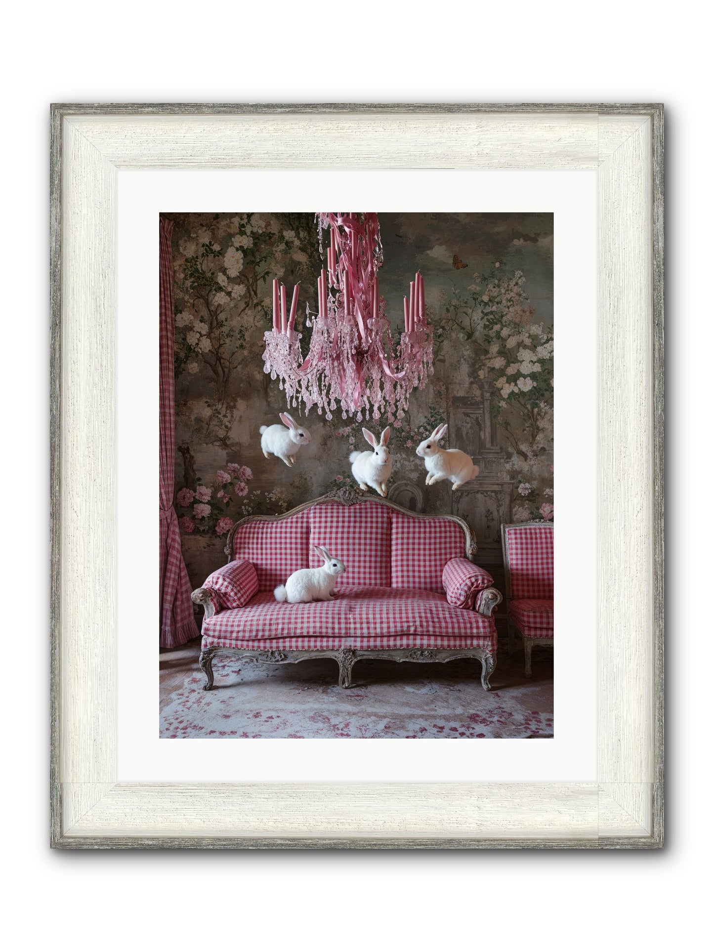 The Rose Rebellion Framed Print - Driftwood White 18x24