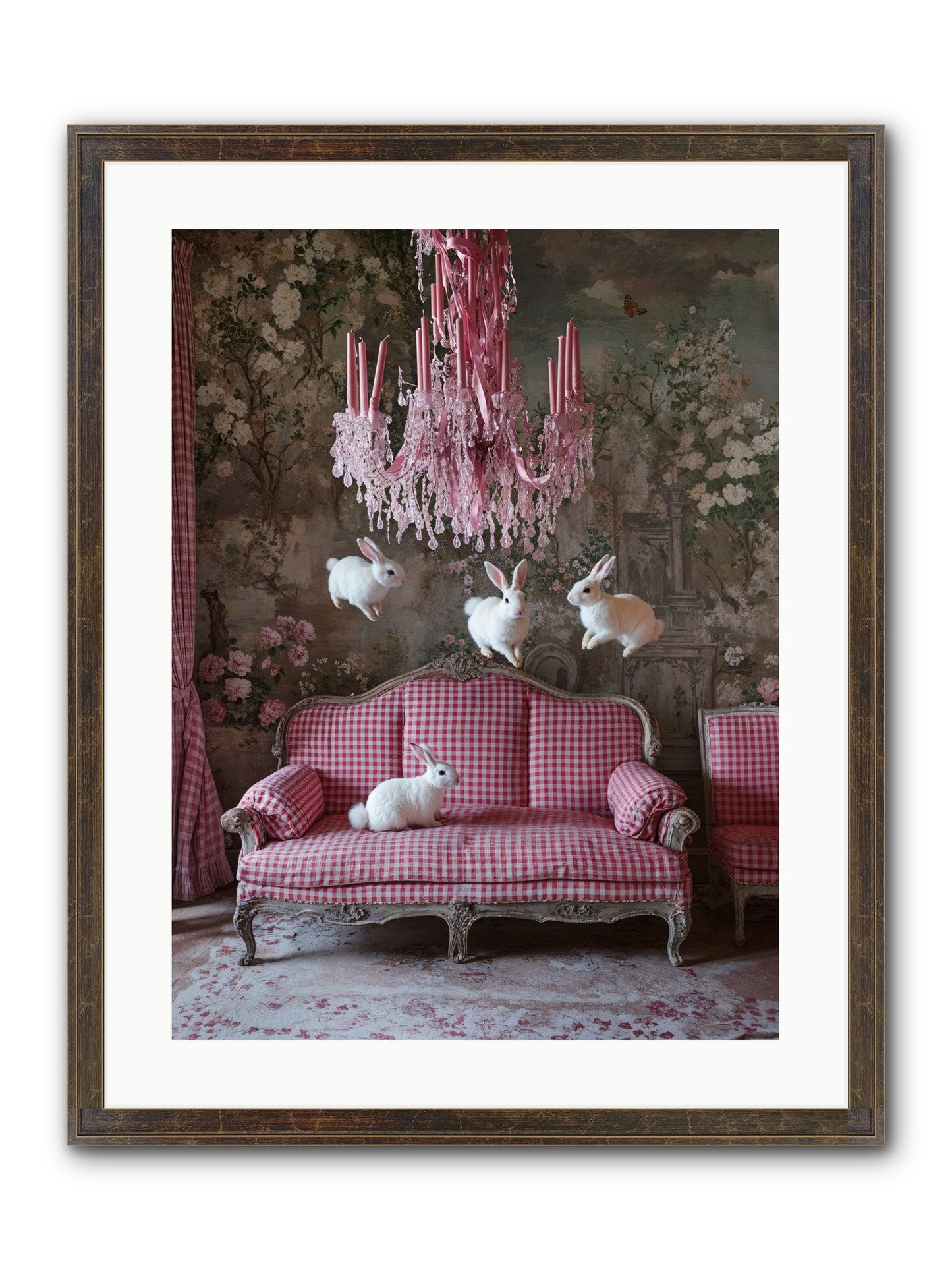 The Rose Rebellion Framed Print - Slimwoods Black/Gold 18x24