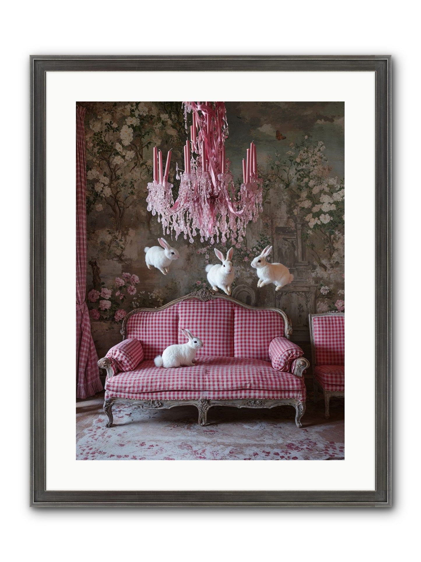 The Rose Rebellion Framed Print - Slimwoods Black/Silver 18x24