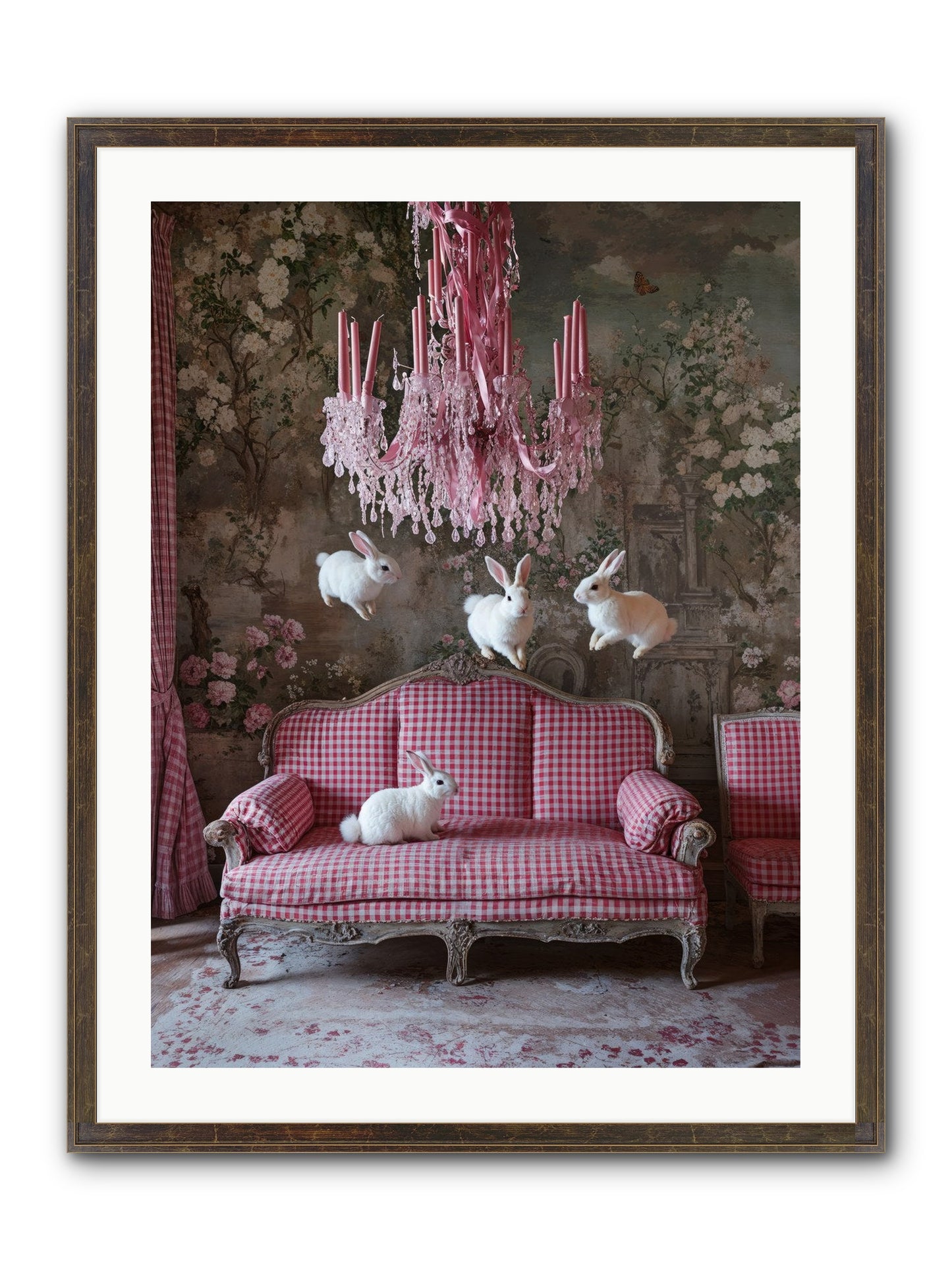 The Rose Rebellion Framed Print - Slimwoods Black/Gold 24x32