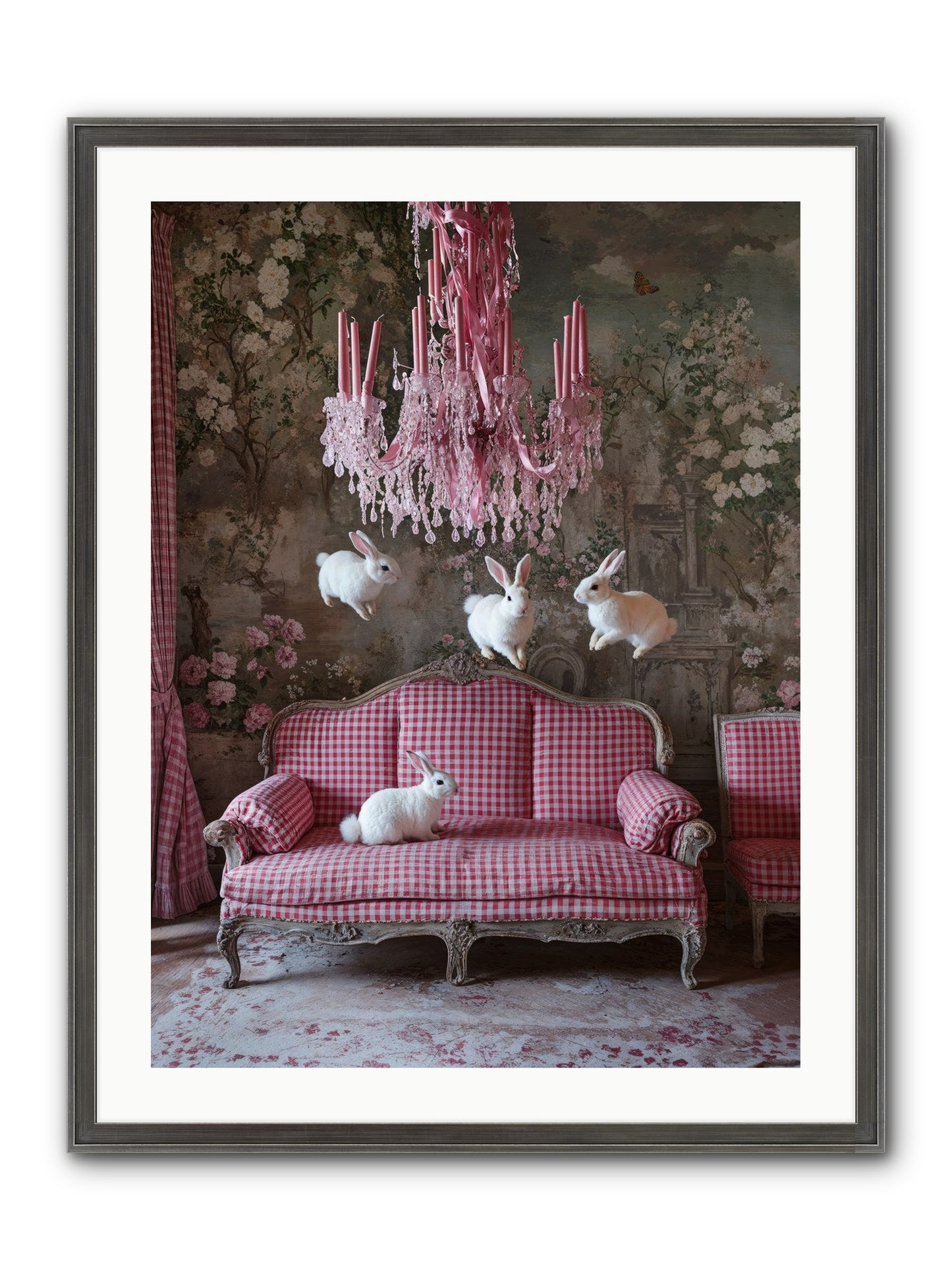 The Rose Rebellion Framed Print - Slimwoods Black/Silver 24x32