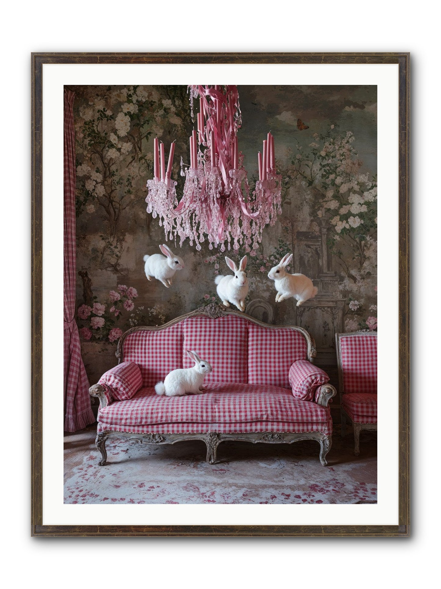 The Rose Rebellion Framed Print - Slimwoods Black/Gold 30x40