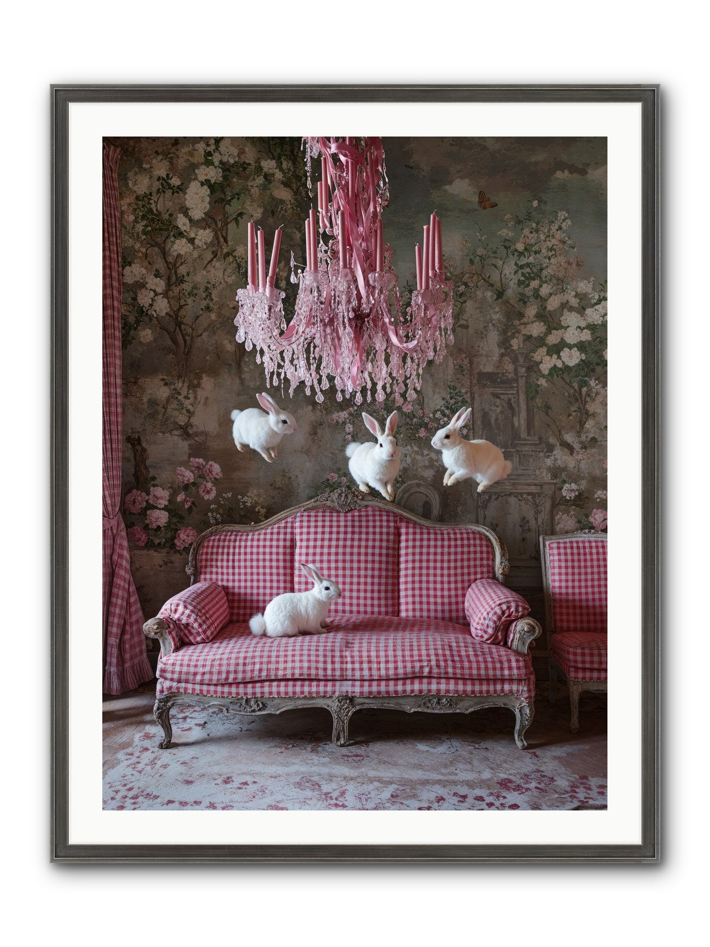The Rose Rebellion Framed Print - Slimwoods Black/Silver 30x40
