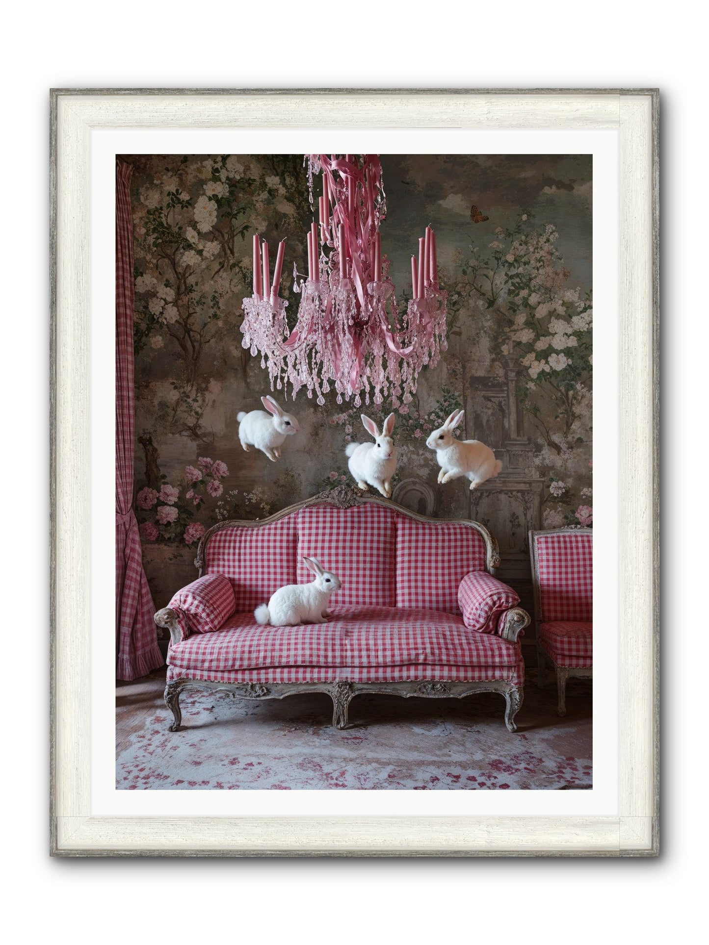 The Rose Rebellion Framed Print - Driftwood White 36x48