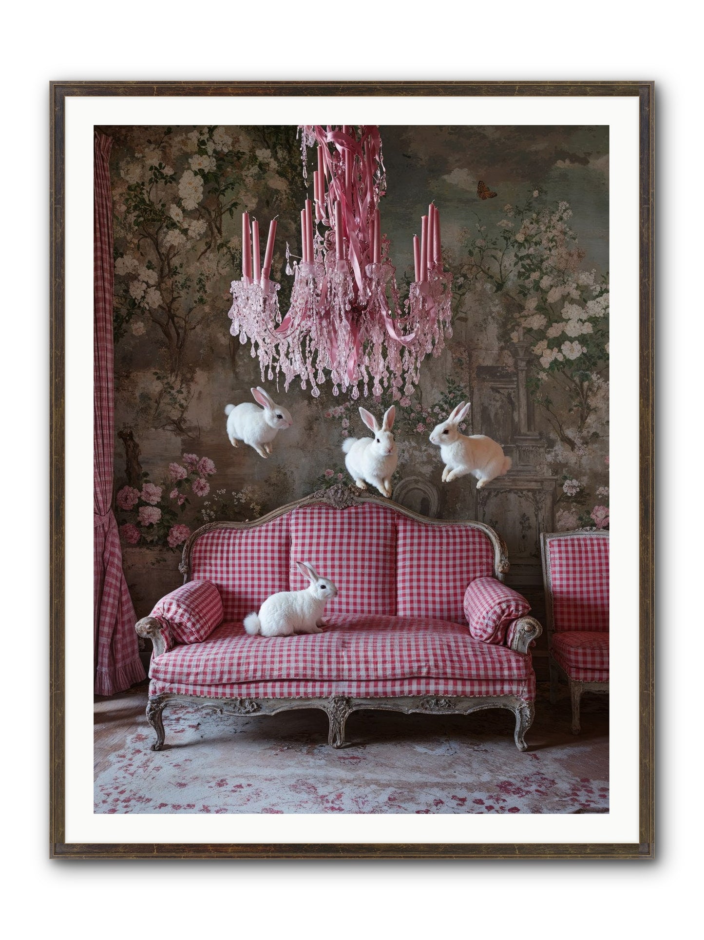 The Rose Rebellion Framed Print - Slimwoods Black/Gold 36x48