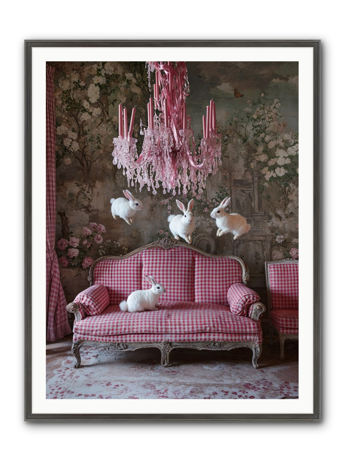 The Rose Rebellion Framed Print - Slimwoods Black/Silver 36x48