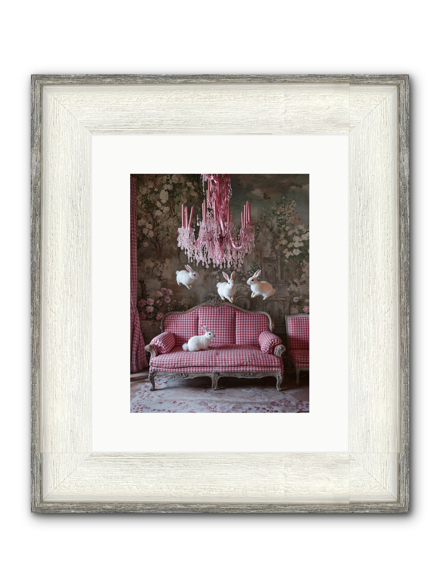 The Rose Rebellion Framed Print - Driftwood White 9x12