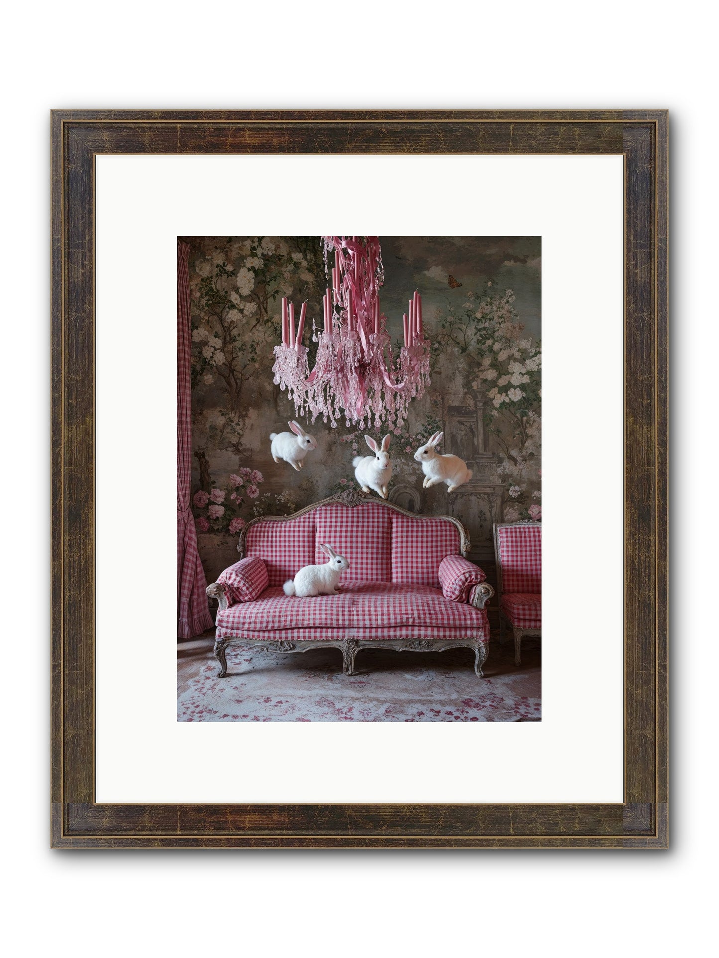 The Rose Rebellion Framed Print - Slimwoods Black/Gold 9x12