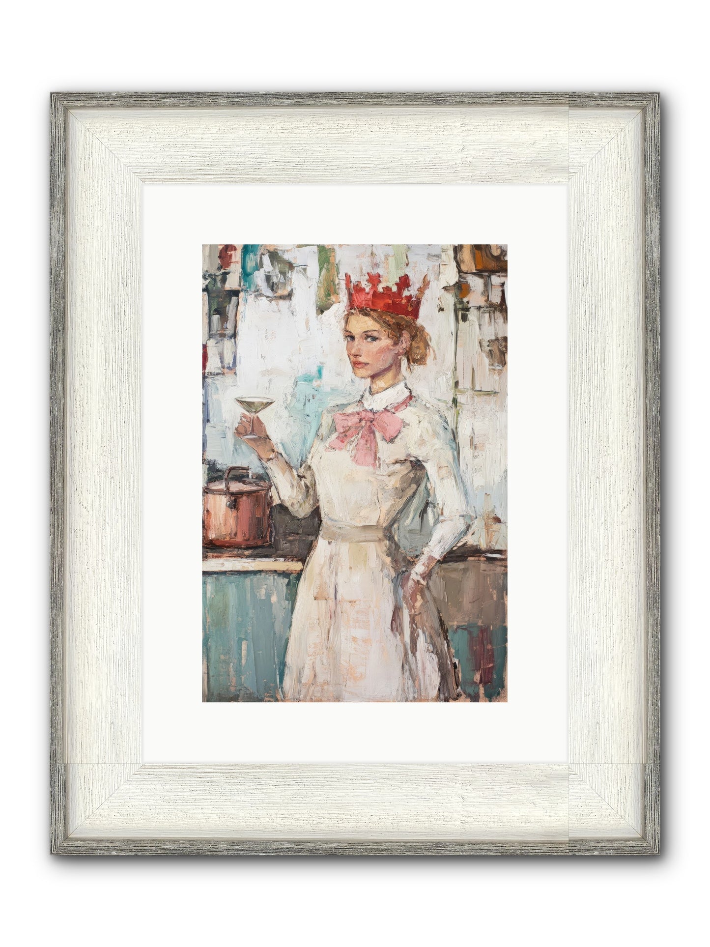 The Royal Nightcap Framed Print - Driftwood White 10x15