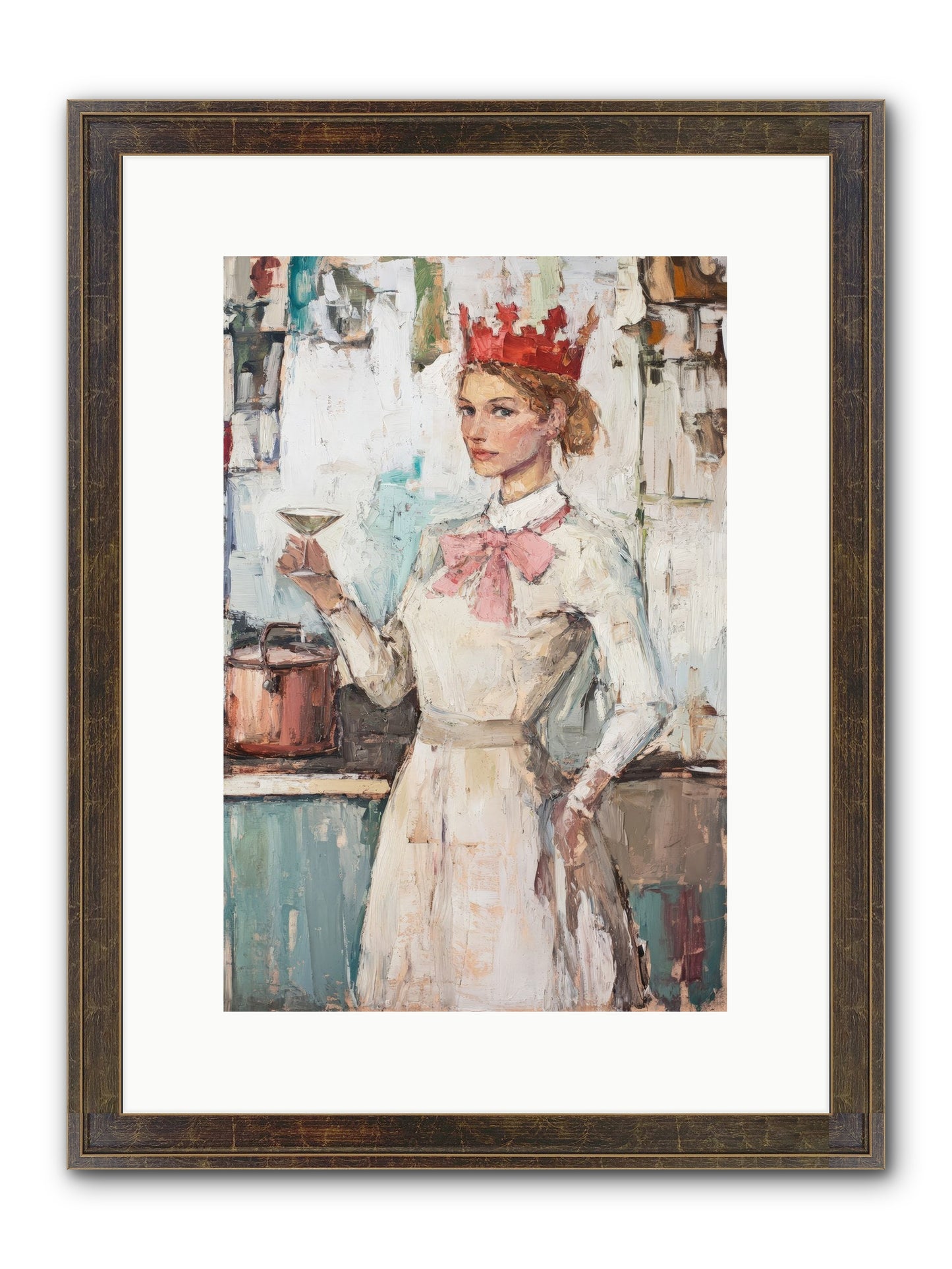 The Royal Nightcap Framed Print - Slimwoods Black/Gold 10x15