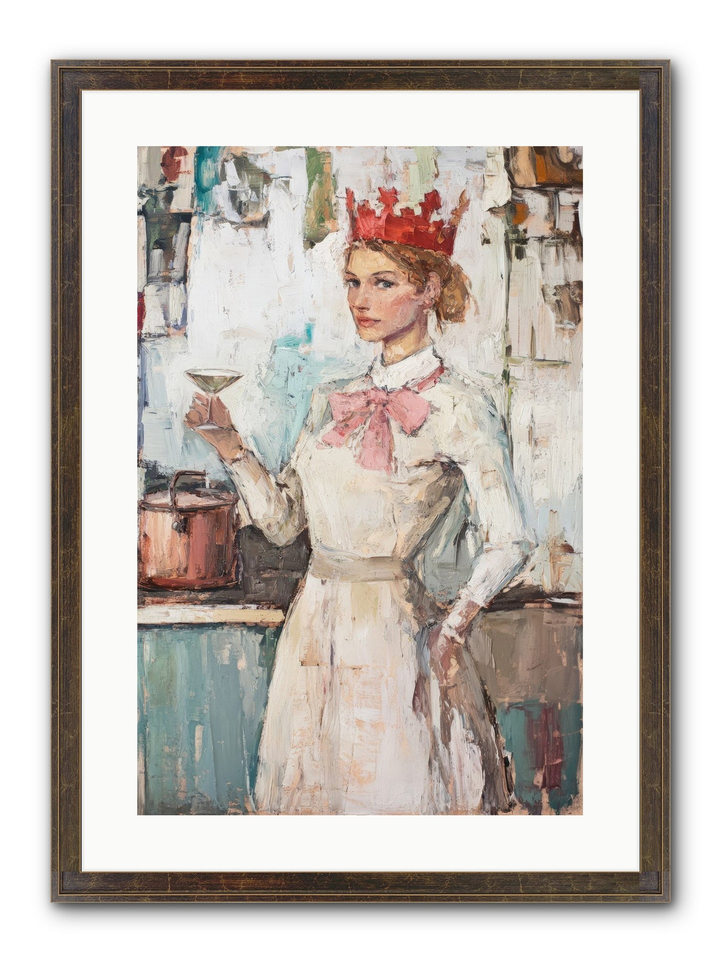 The Royal Nightcap Framed Print - Slimwoods Black/Gold 16x24