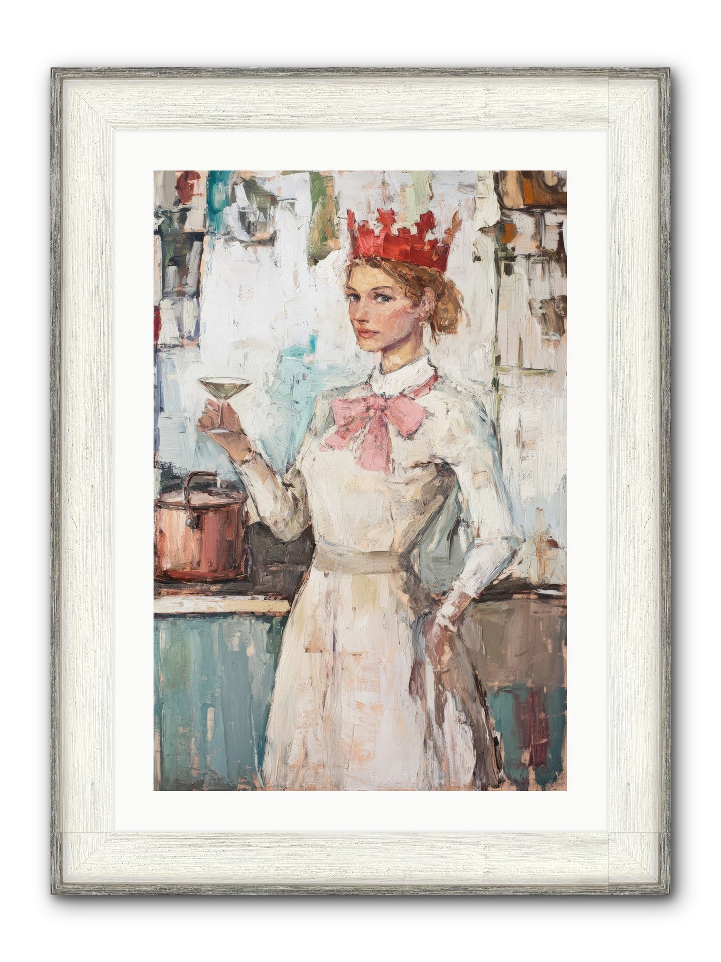 The Royal Nightcap Framed Print - Driftwood White 20x30