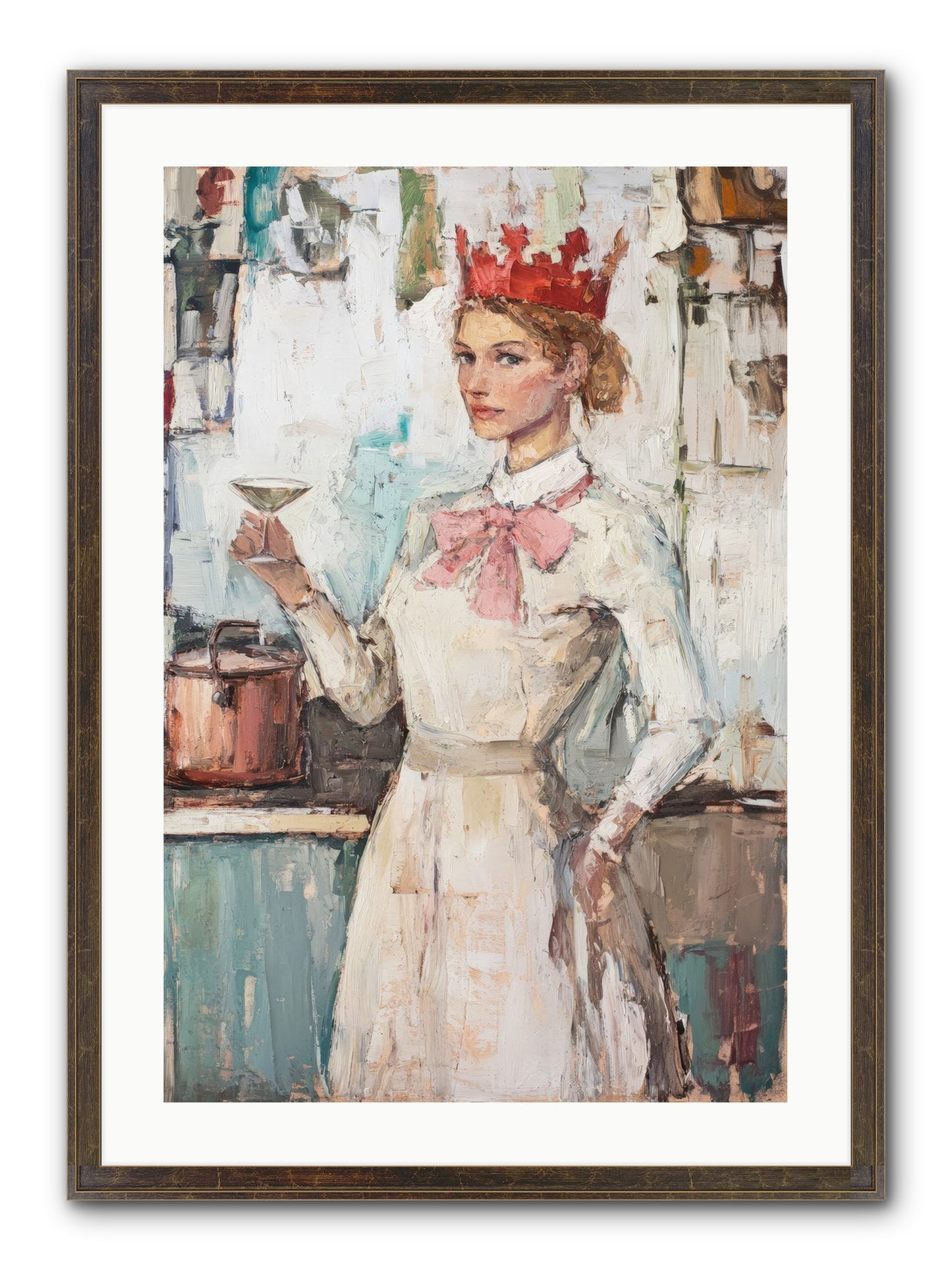 The Royal Nightcap Framed Print - Slimwoods Black/Gold 20x30
