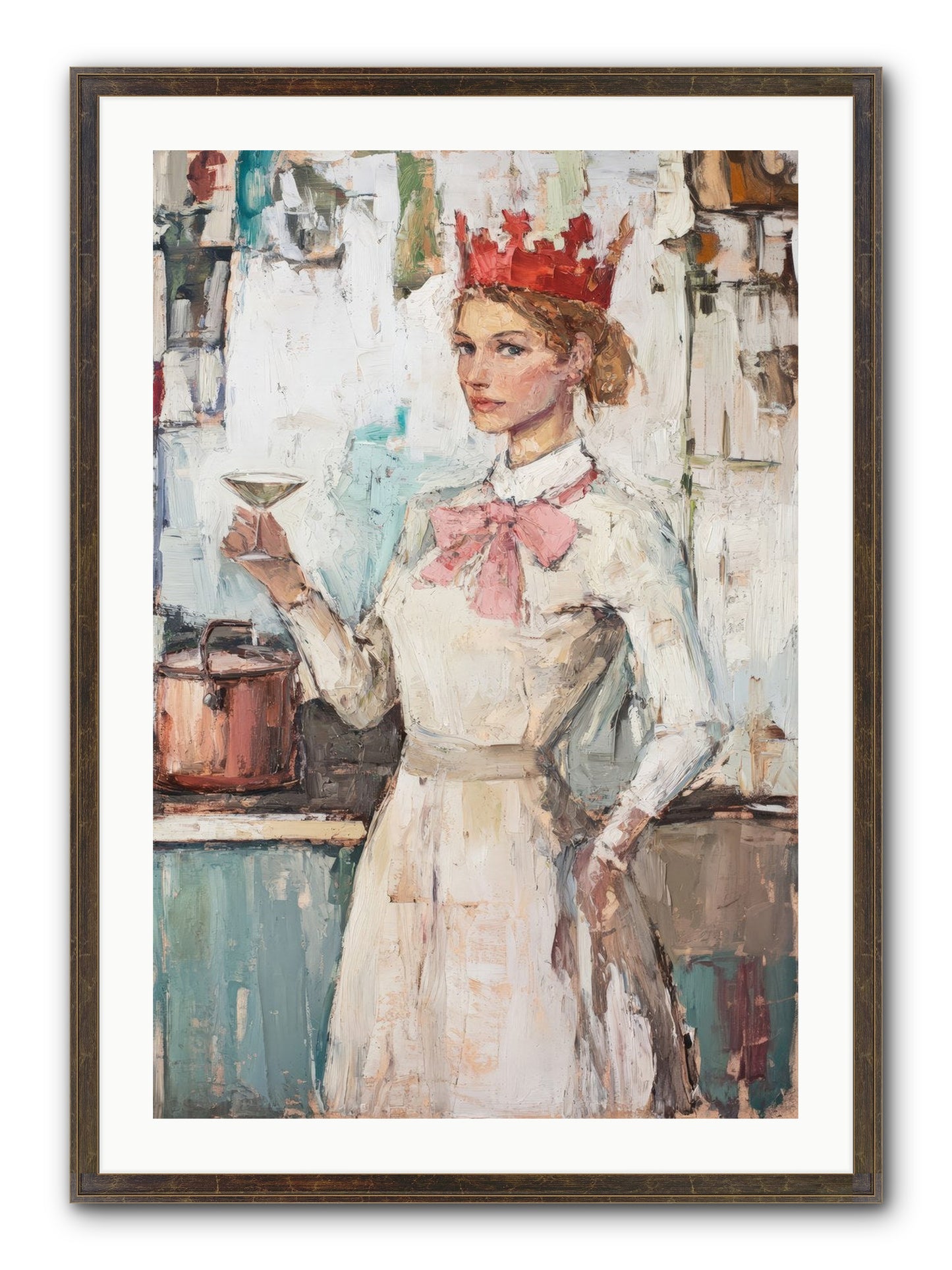 The Royal Nightcap Framed Print - Slimwoods Black/Gold 24x36