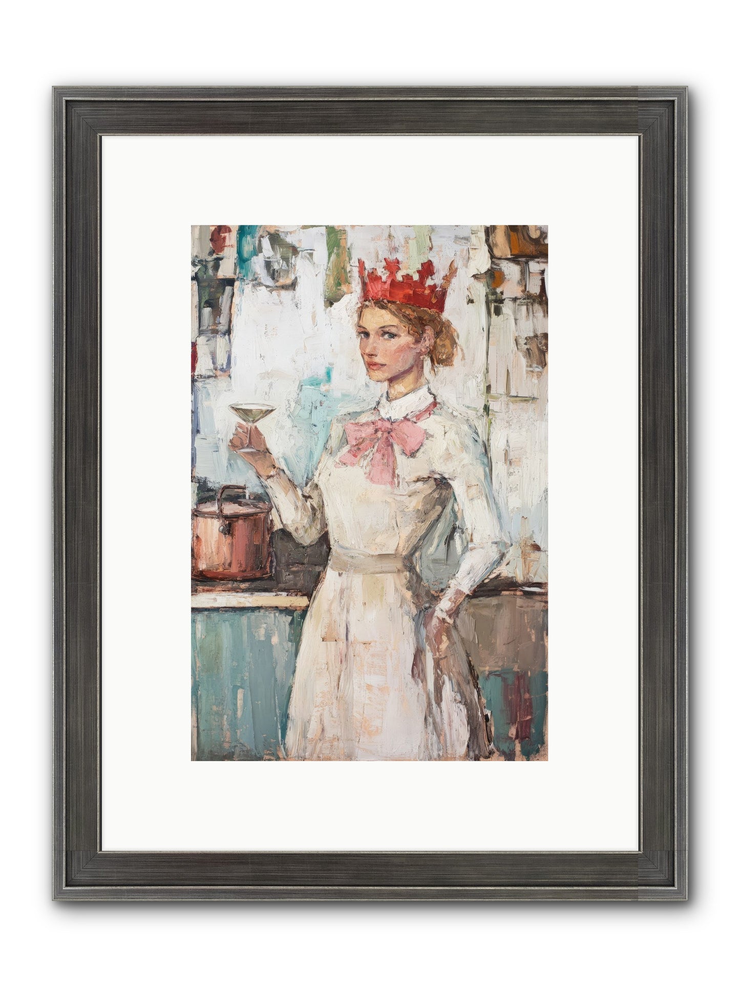 The Royal Nightcap Framed Print - Slimwoods Black/Silver 8x12