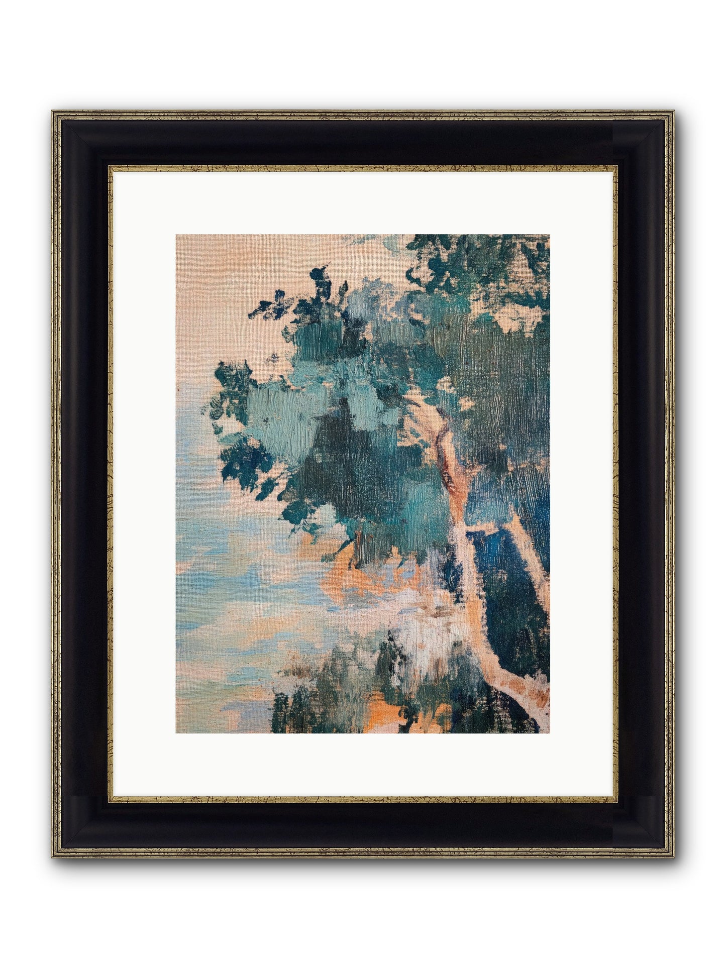 The Sacred Grove Framed Print - Black & Gold 12x16