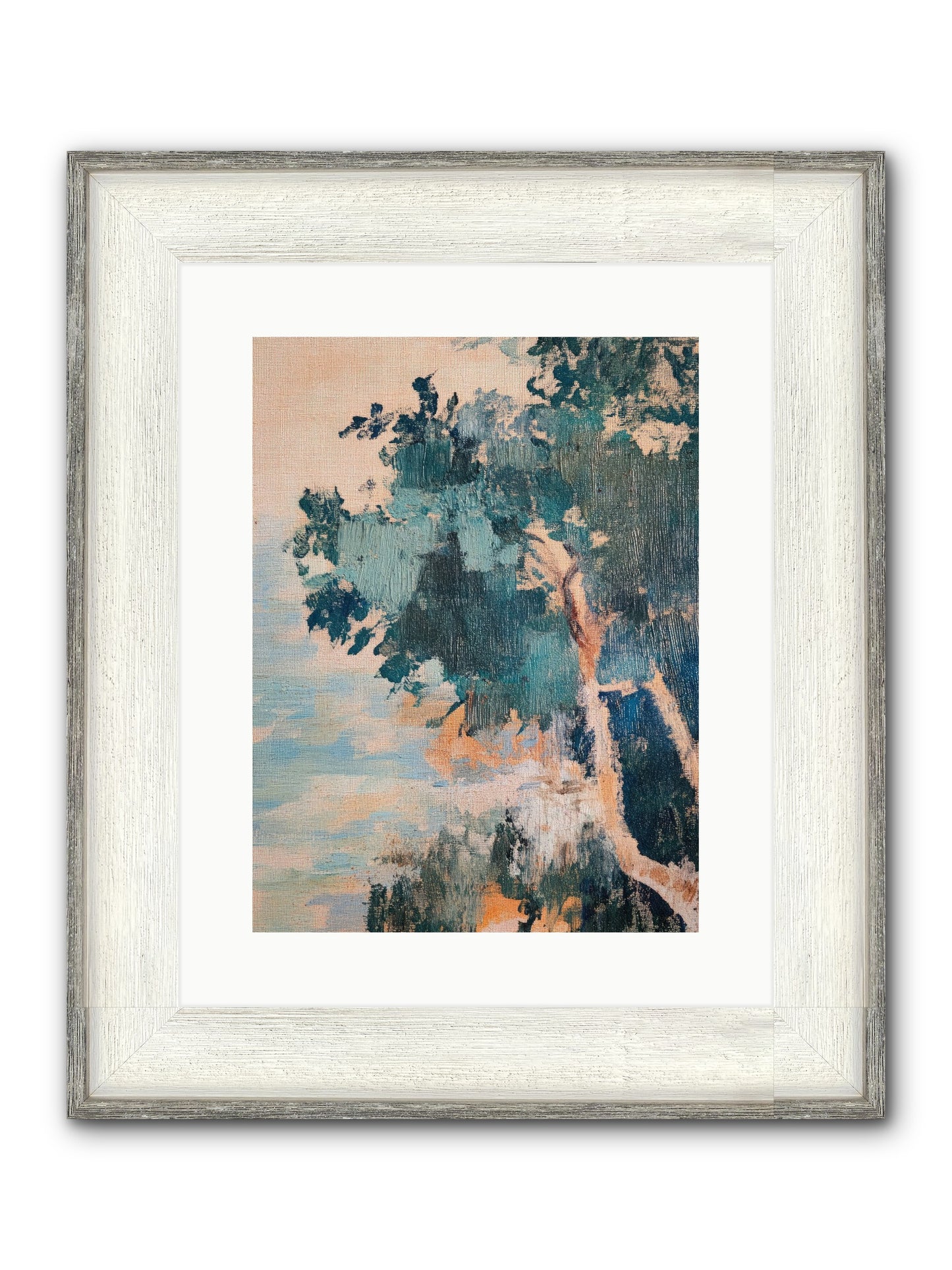 The Sacred Grove Framed Print - Driftwood White 12x16