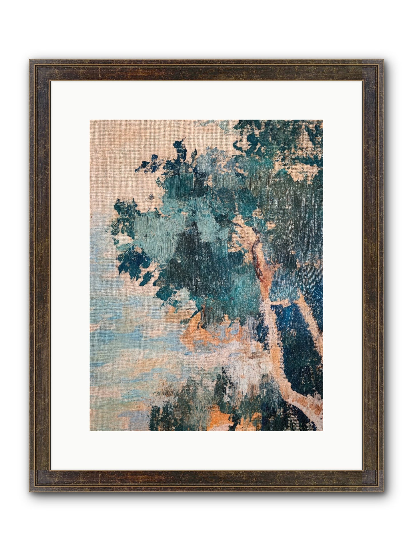 The Sacred Grove Framed Print - Slimwoods Black/Gold 12x16