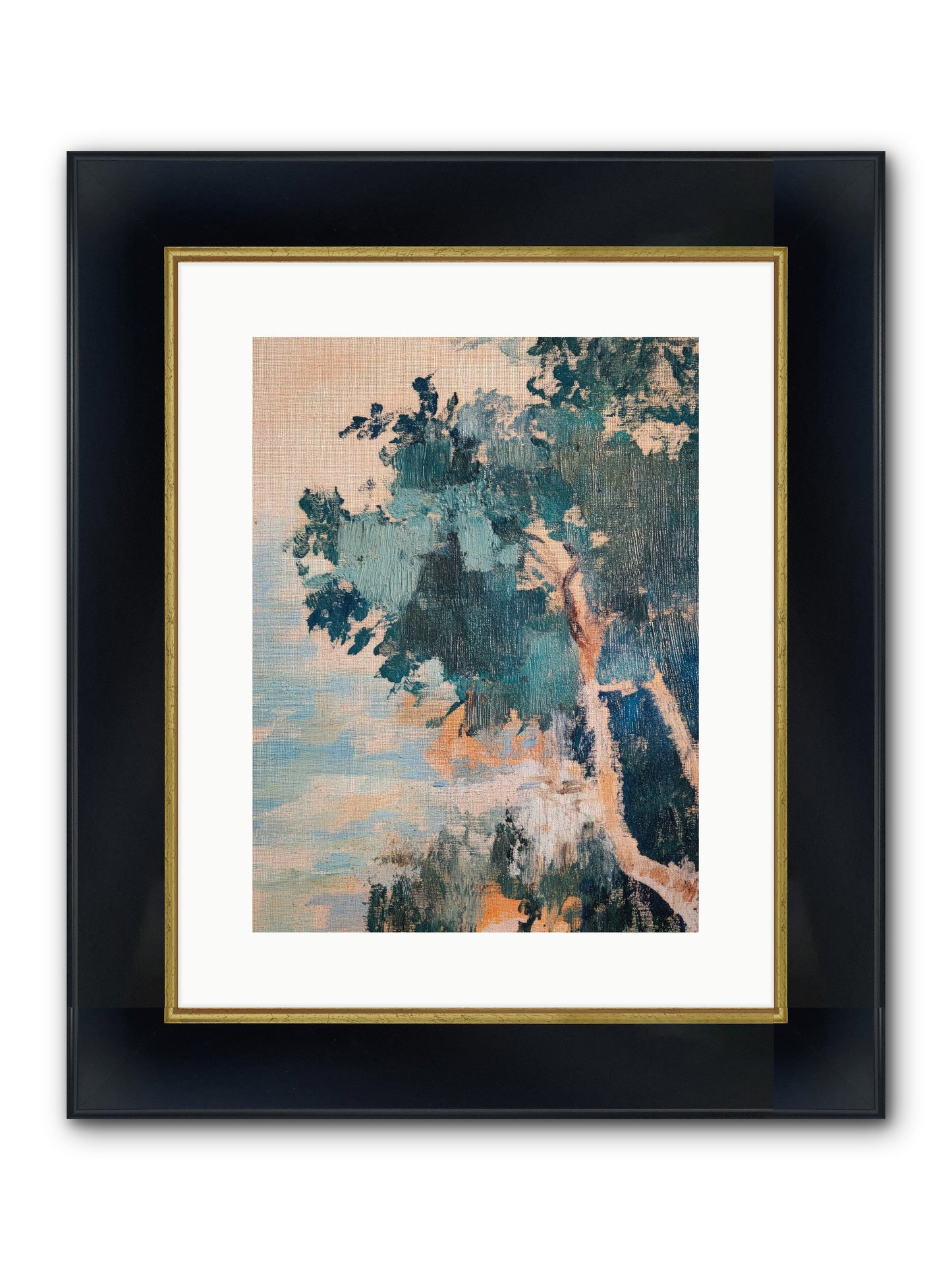 The Sacred Grove Framed Print - Wide Black w/Gold 12x16