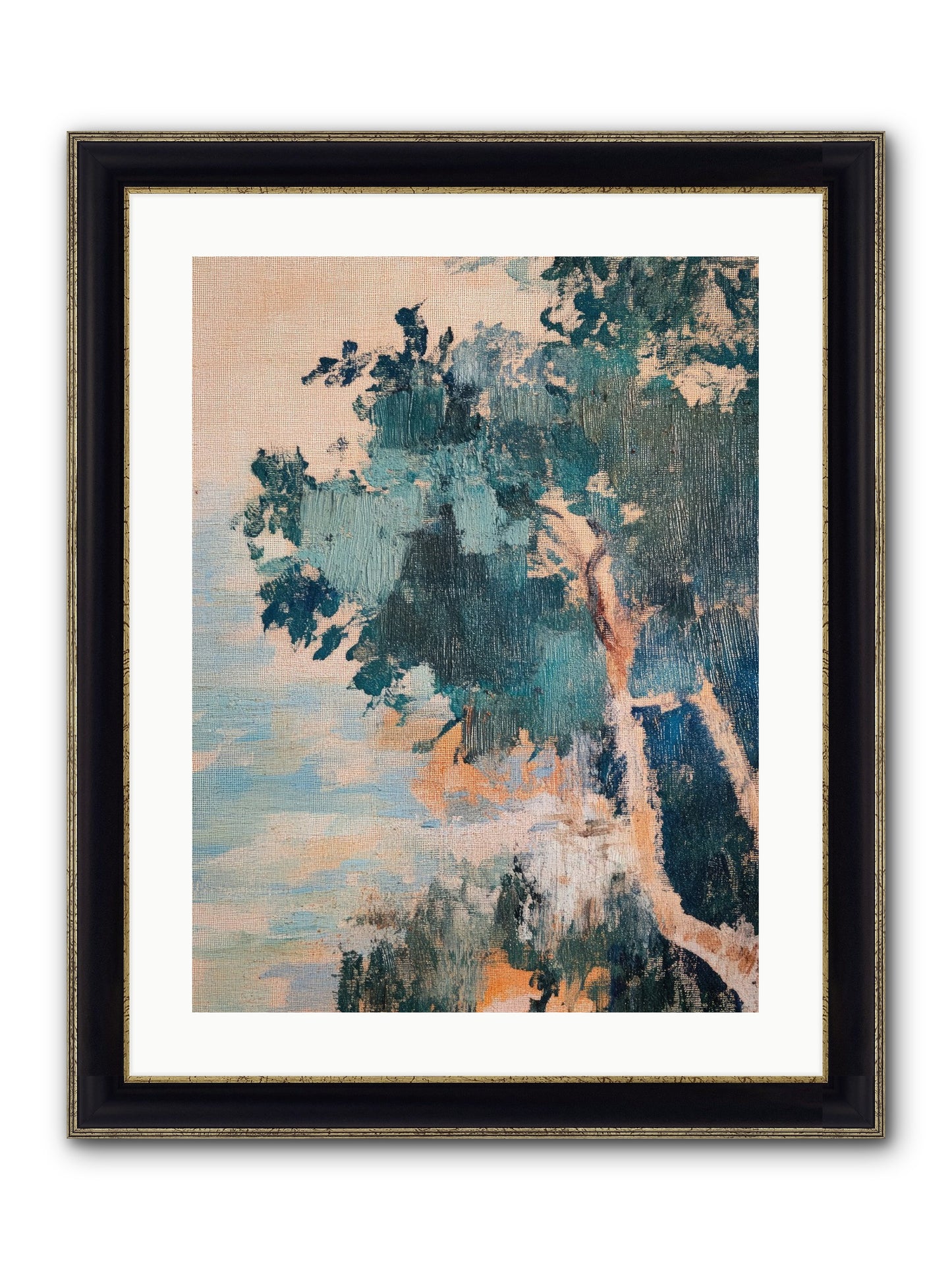 The Sacred Grove Framed Print - Black & Gold 18x24