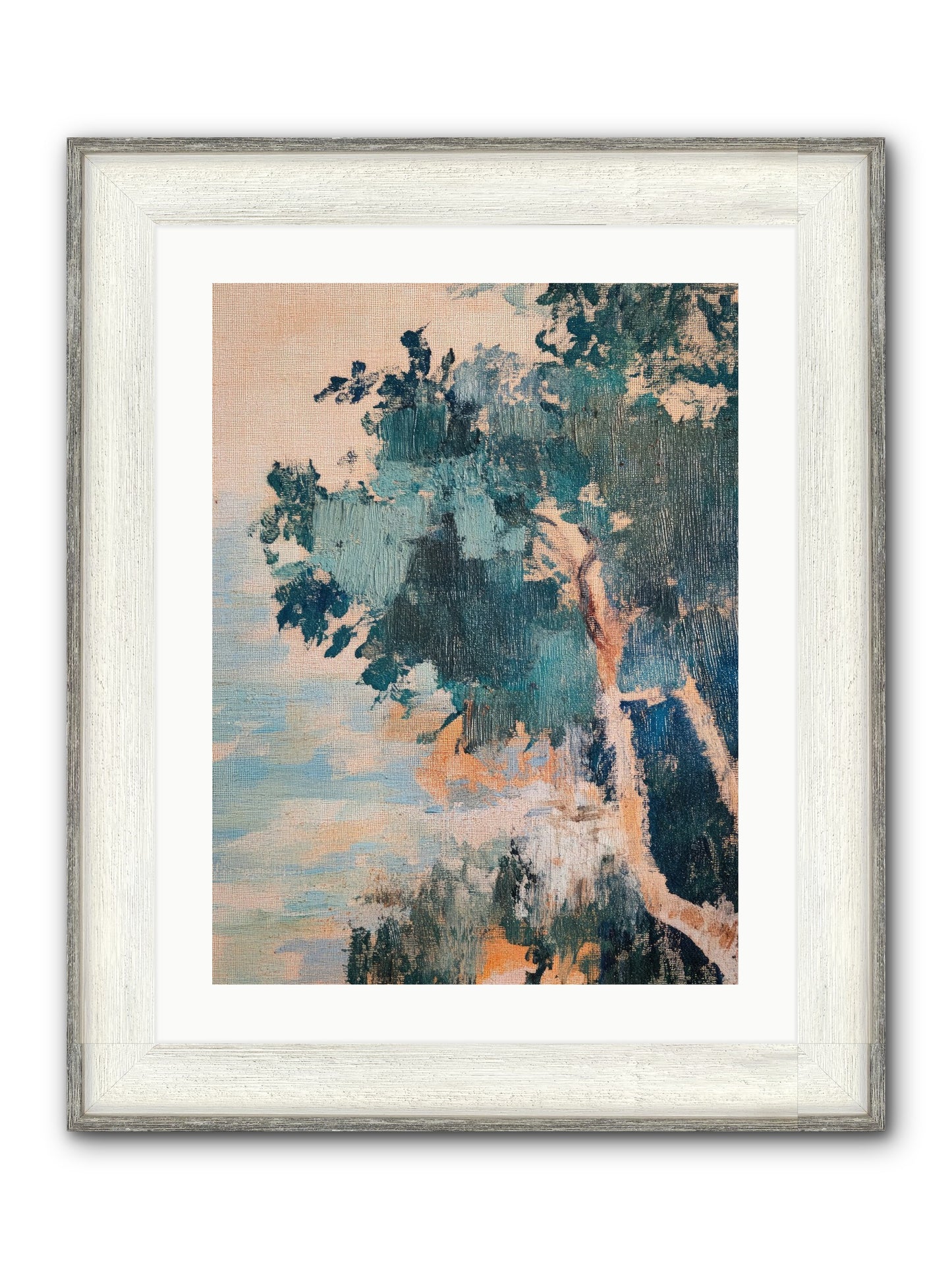 The Sacred Grove Framed Print - Driftwood White 18x24