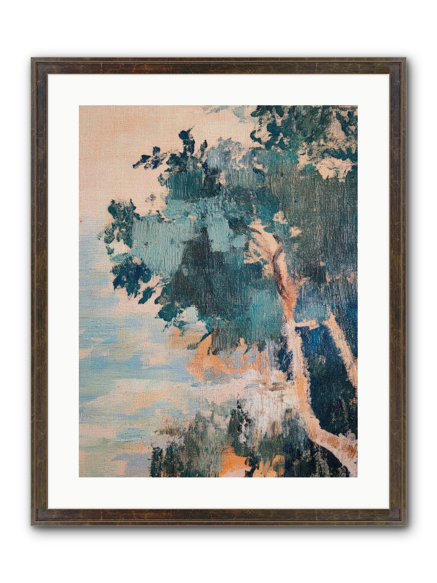 The Sacred Grove Framed Print - Slimwoods Black/Gold 18x24