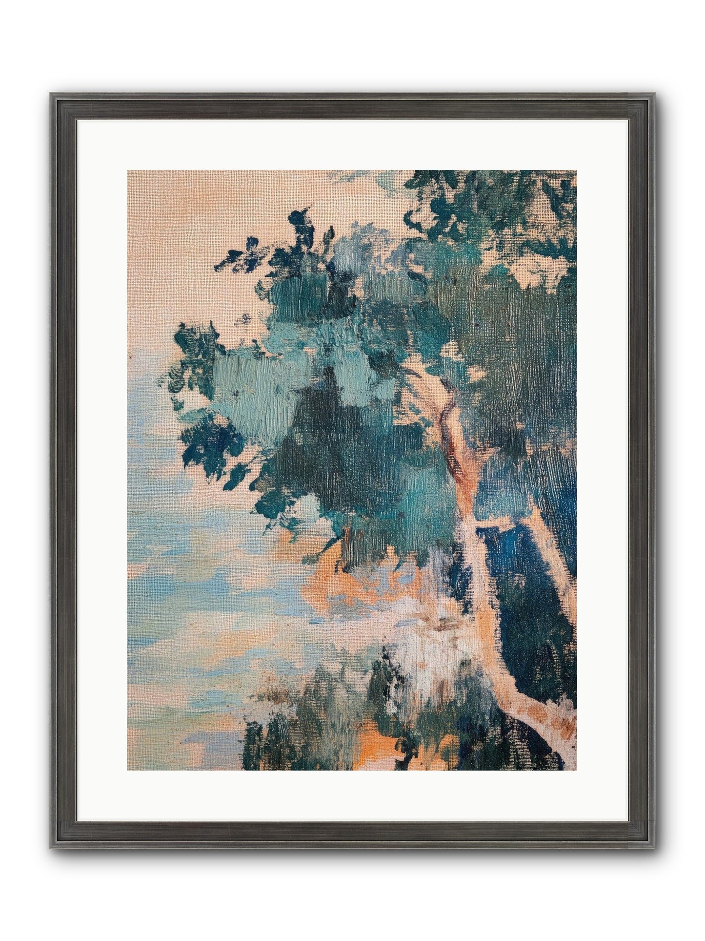 The Sacred Grove Framed Print - Slimwoods Black/Silver 18x24