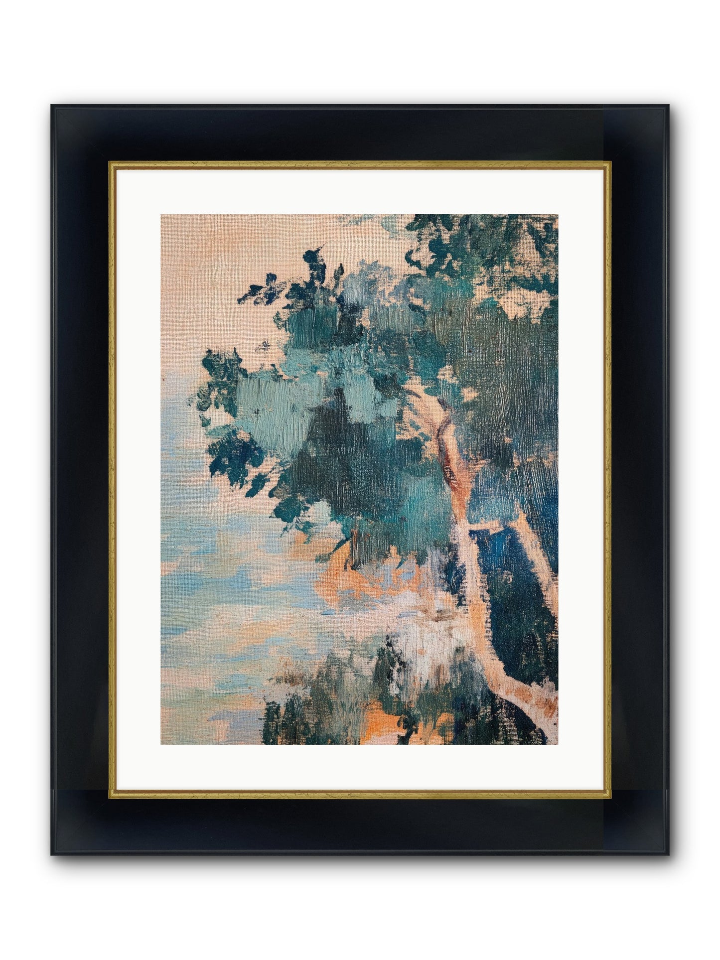 The Sacred Grove Framed Print - Wide Black w/Gold 18x24