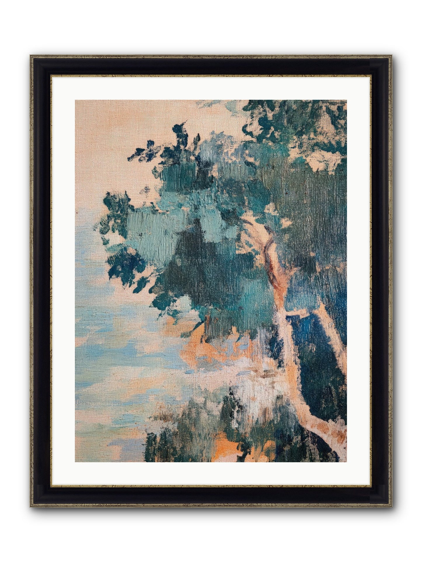 The Sacred Grove Framed Print - Black & Gold 24x32