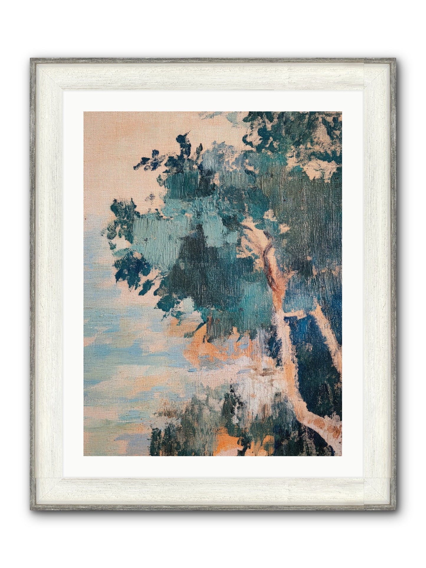 The Sacred Grove Framed Print - Driftwood White 24x32