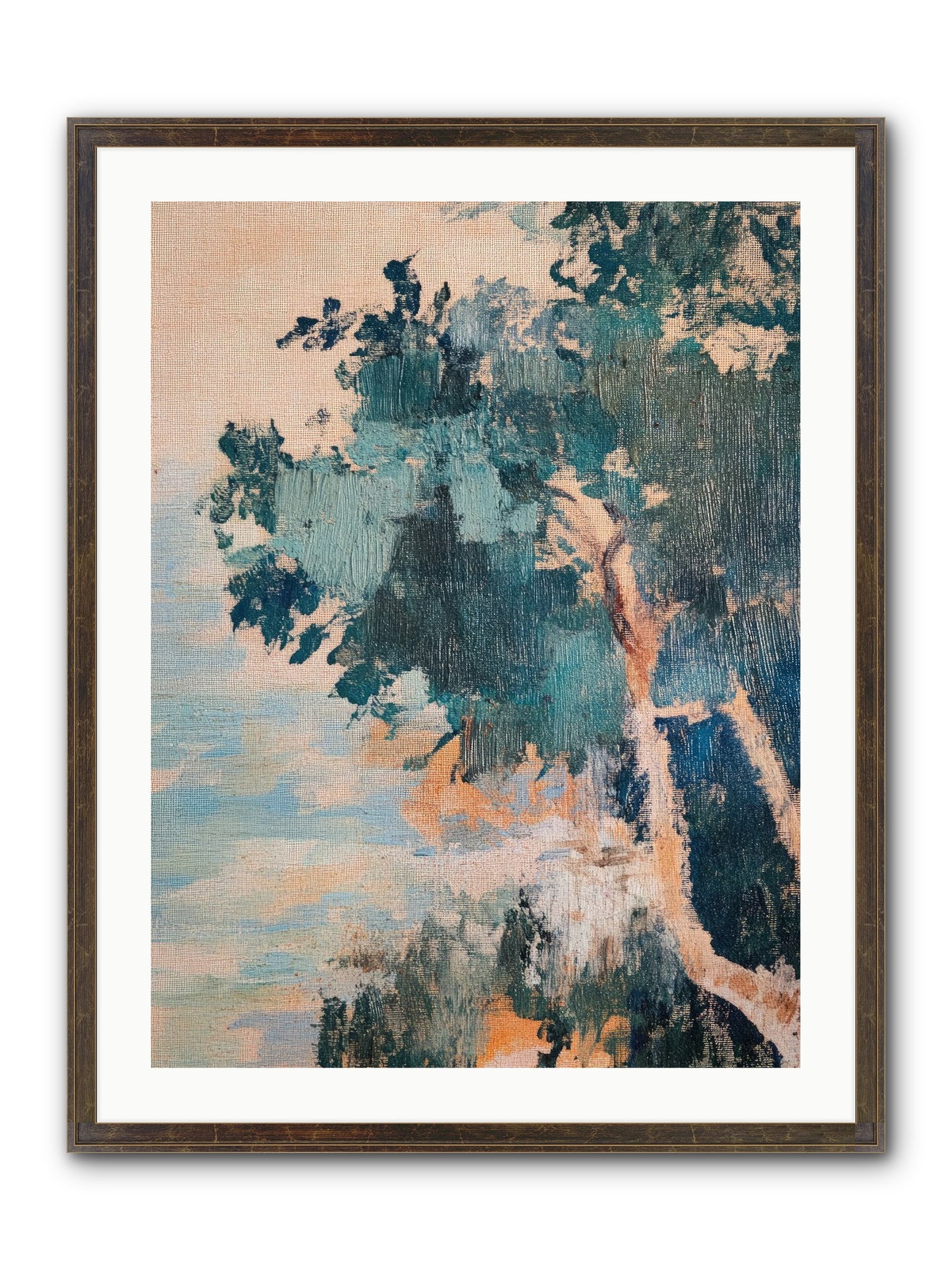 The Sacred Grove Framed Print - Slimwoods Black/Gold 24x32