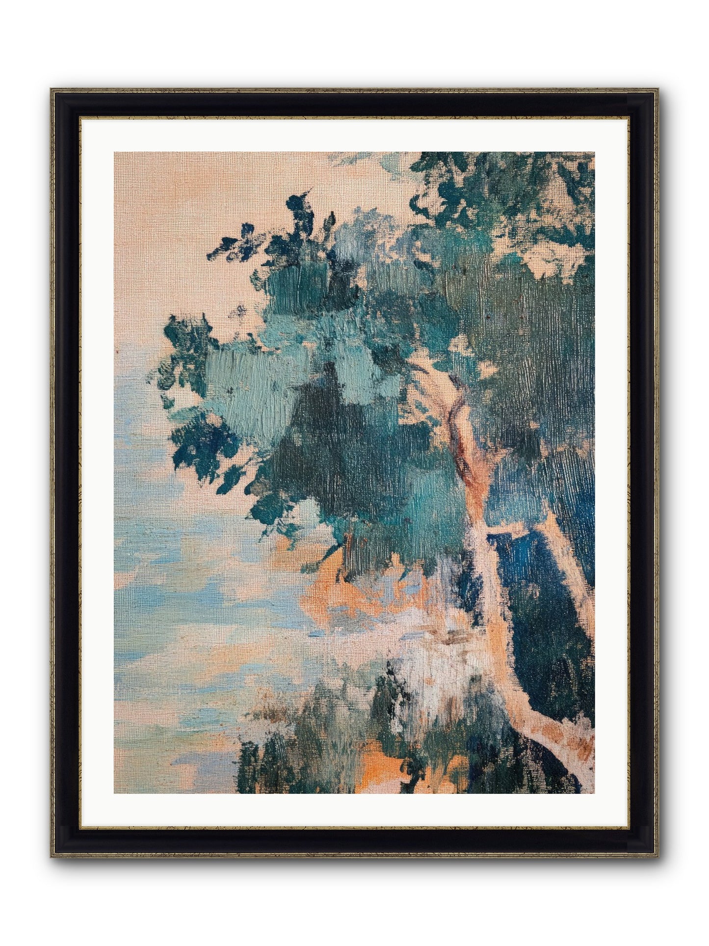 The Sacred Grove Framed Print - Black & Gold 30x40