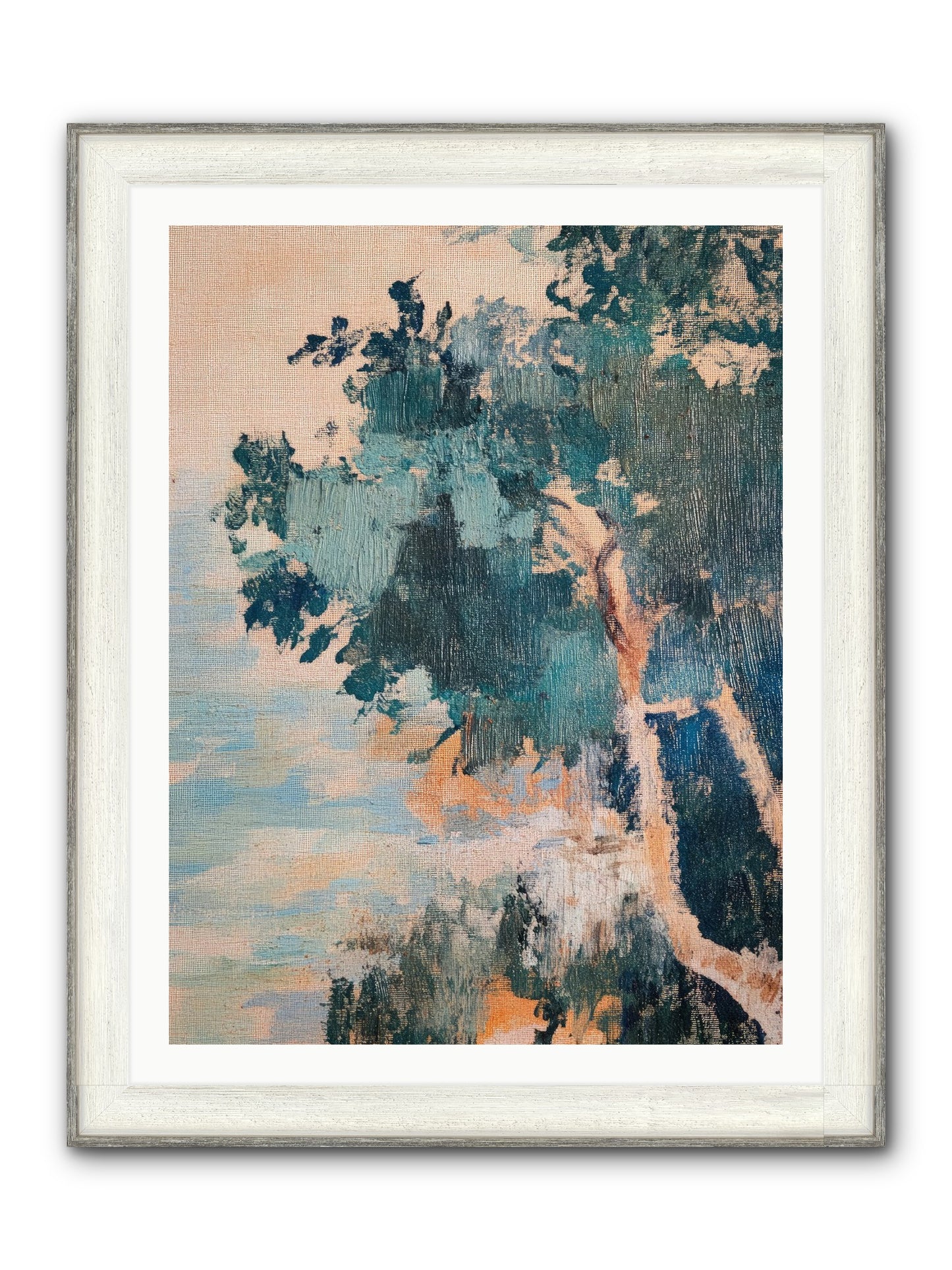 The Sacred Grove Framed Print - Driftwood White 30x40