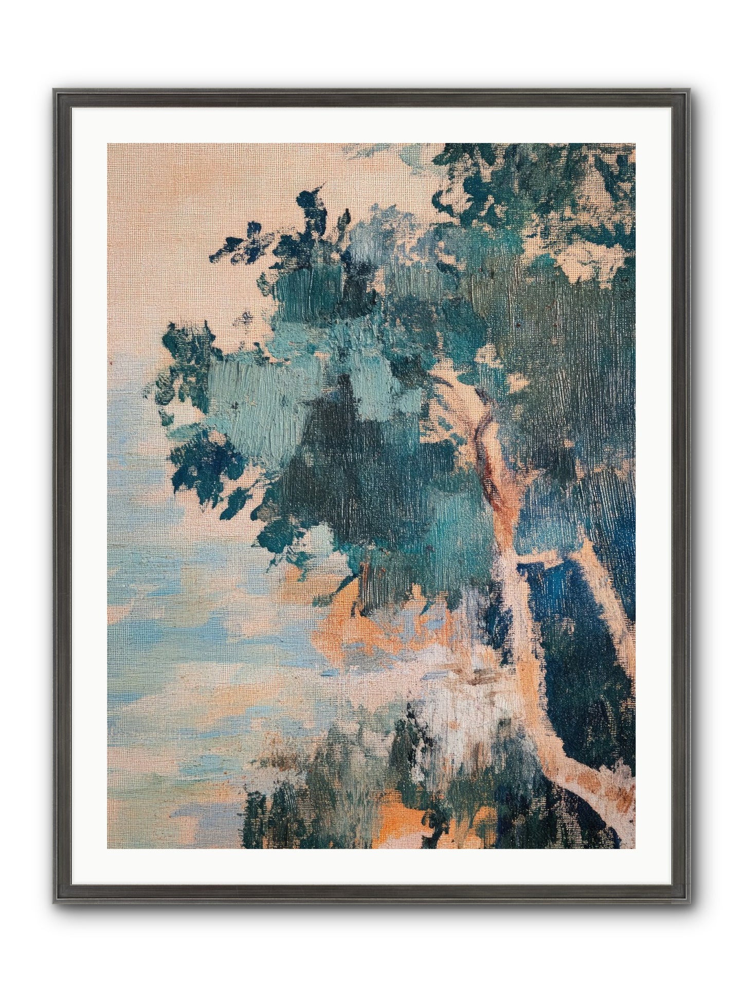 The Sacred Grove Framed Print - Slimwoods Black/Silver 30x40