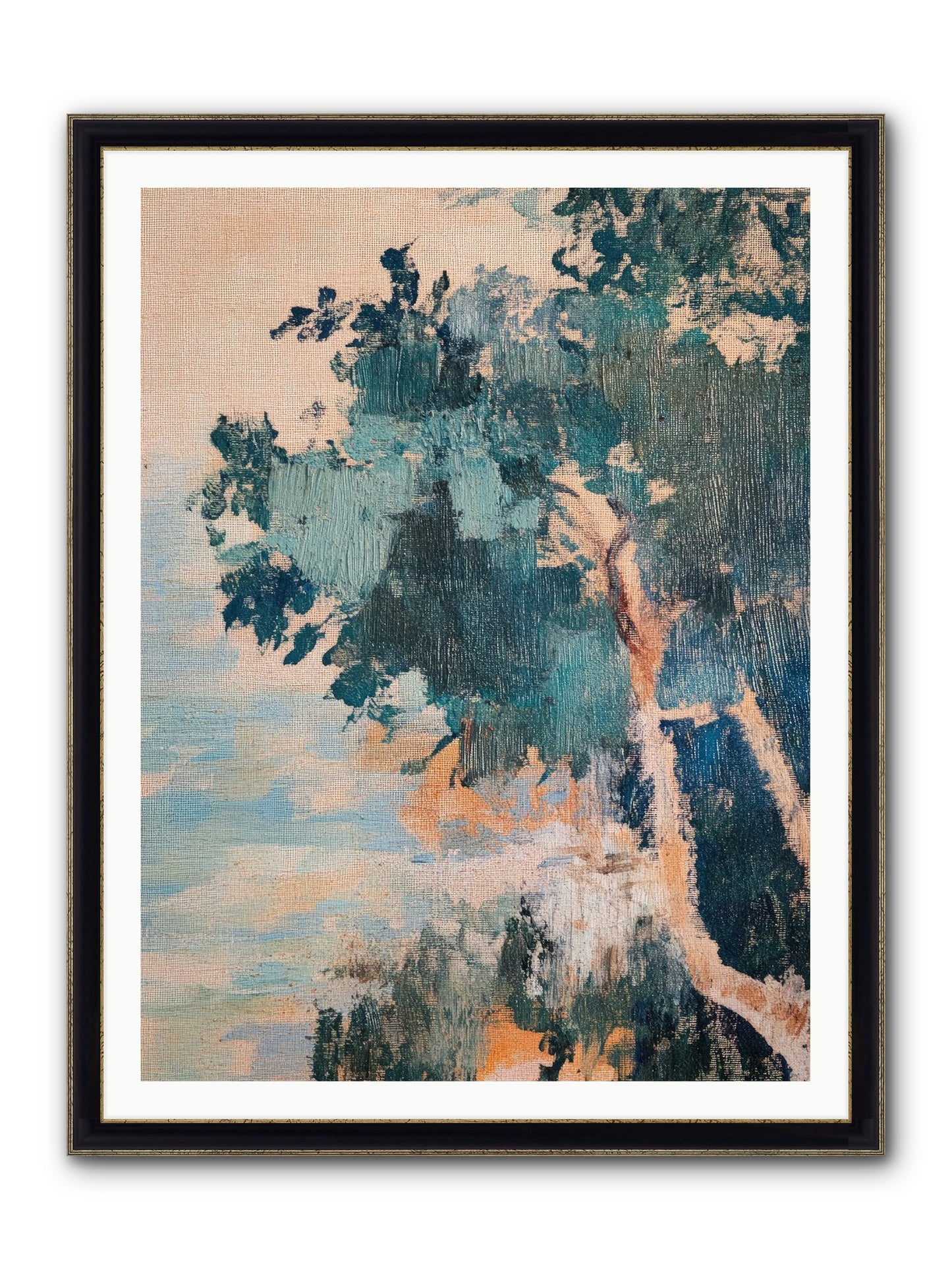 The Sacred Grove Framed Print - Black & Gold 36x48