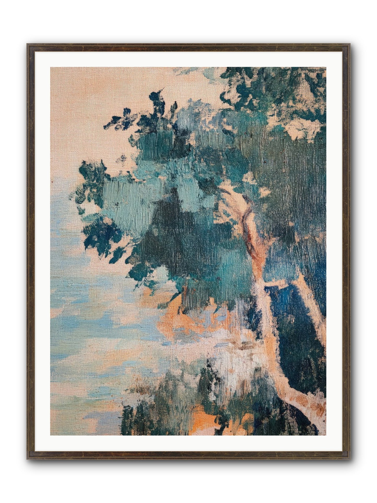 The Sacred Grove Framed Print - Slimwoods Black/Gold 36x48