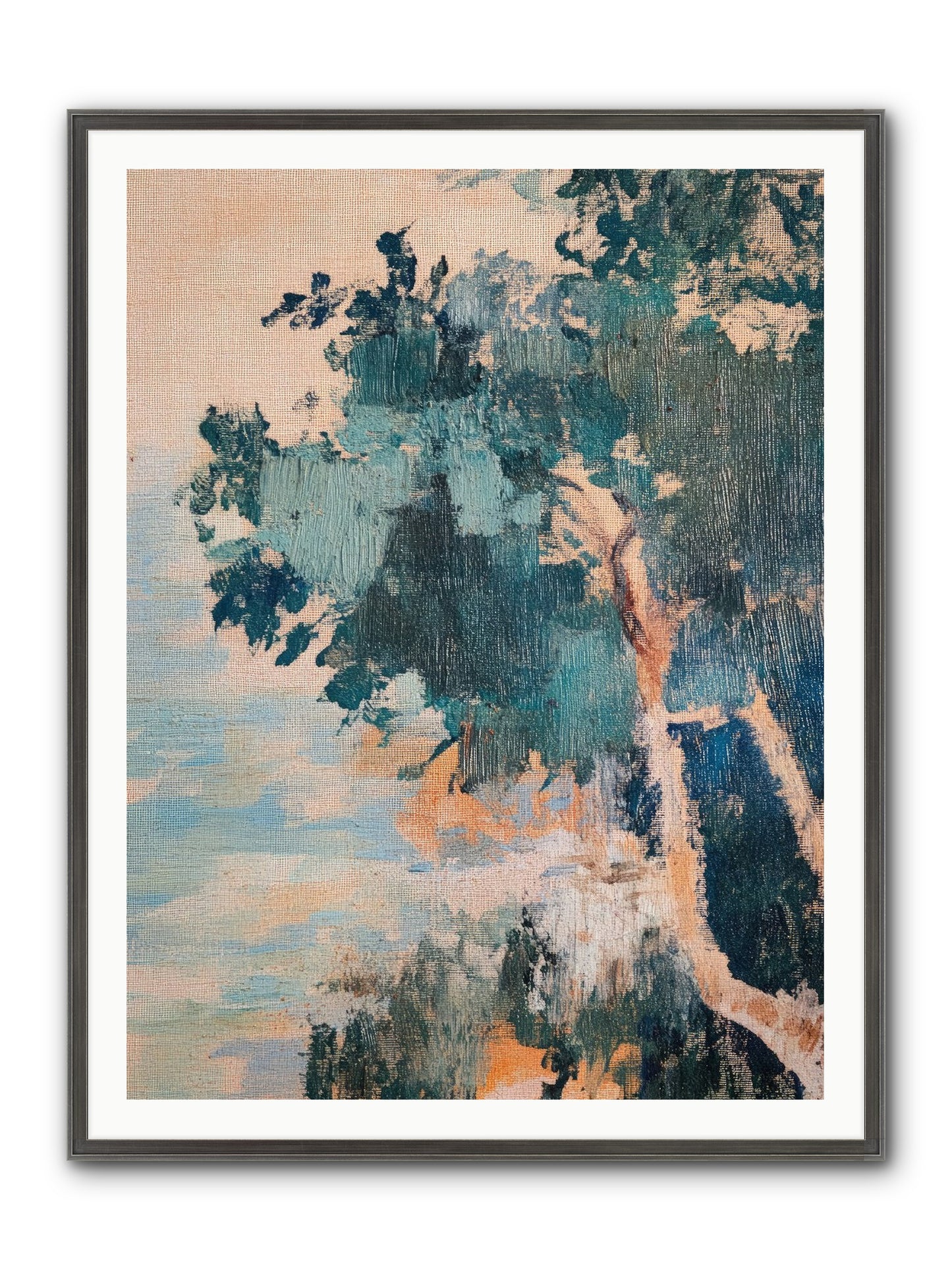 The Sacred Grove Framed Print - Slimwoods Black/Silver 36x48