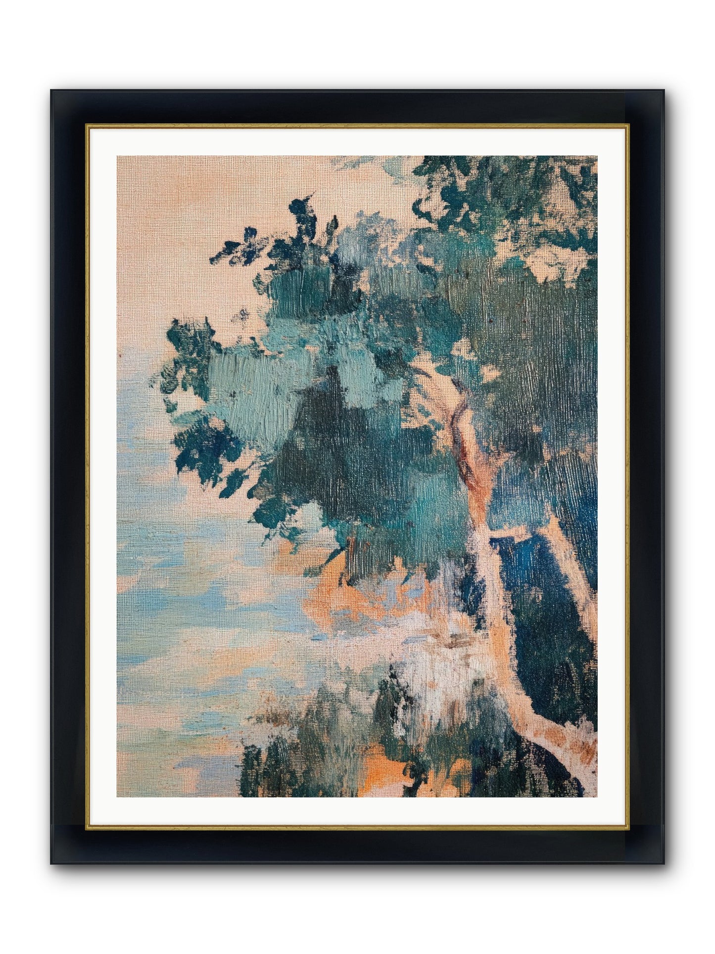 The Sacred Grove Framed Print - Wide Black w/Gold 36x48
