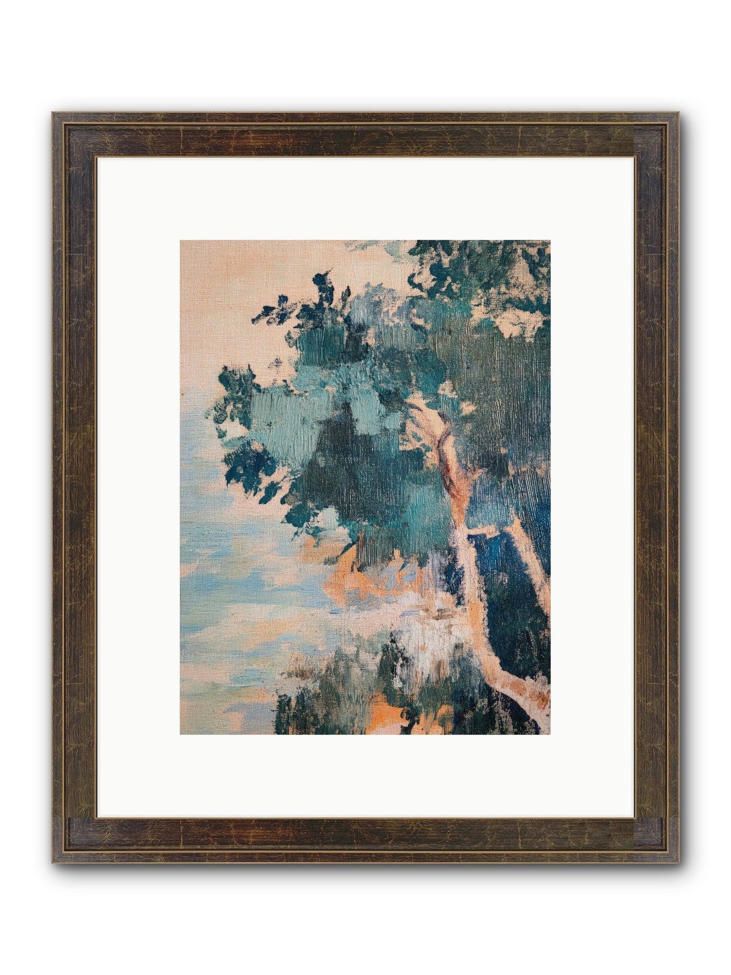The Sacred Grove Framed Print - Slimwoods Black/Gold 9x12