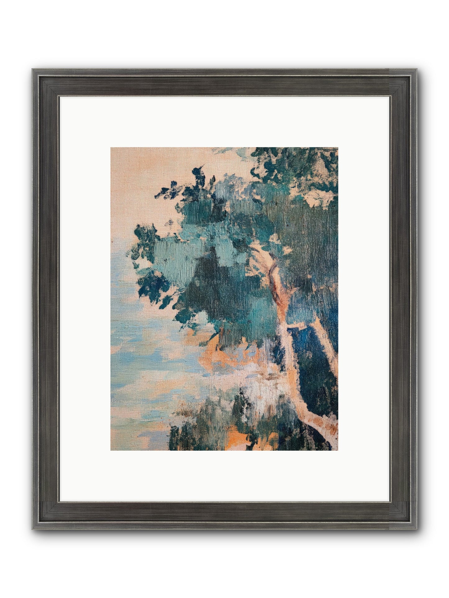 The Sacred Grove Framed Print - Slimwoods Black/Silver 9x12